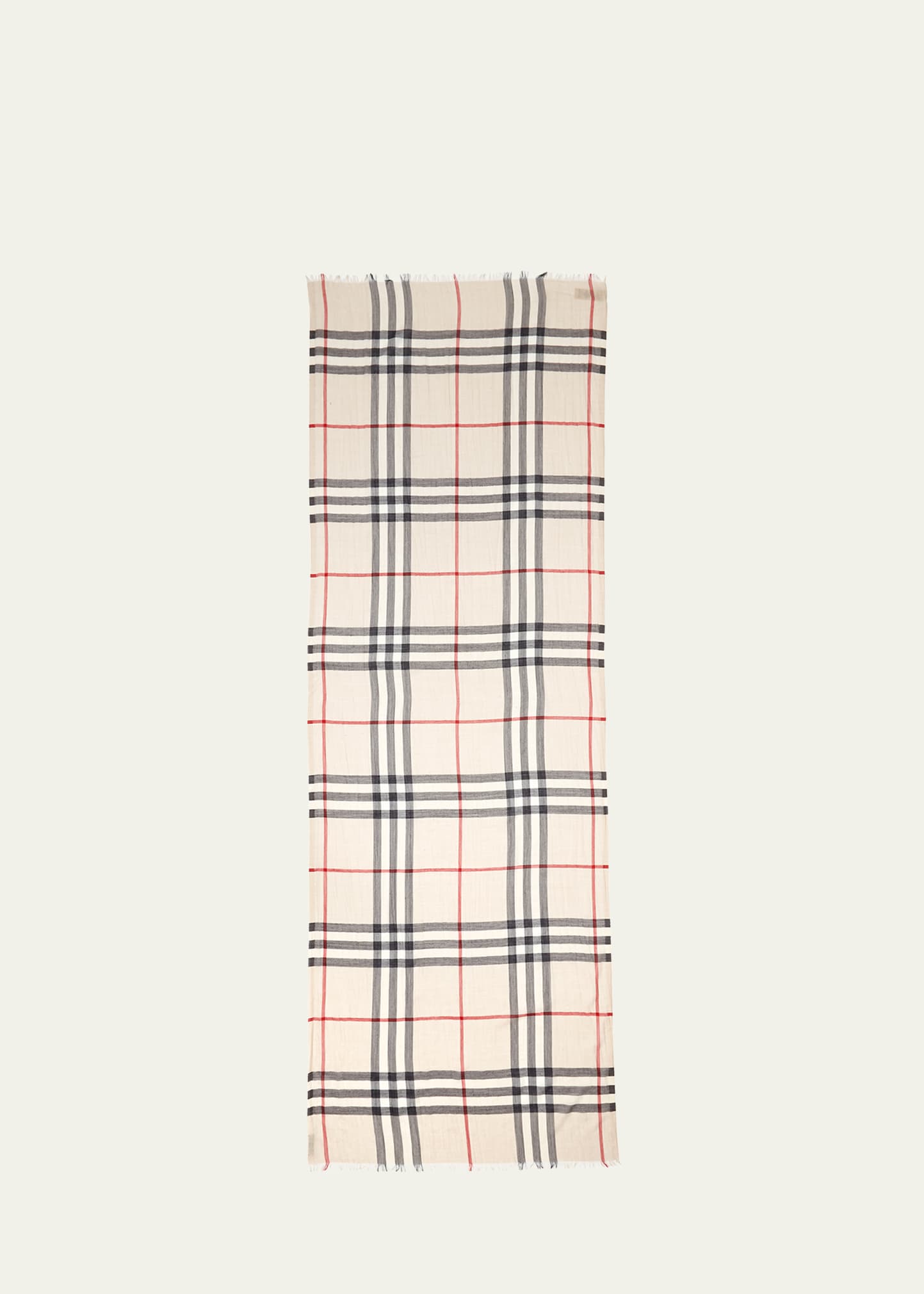 Burberry gauze check scarf 2024 camel