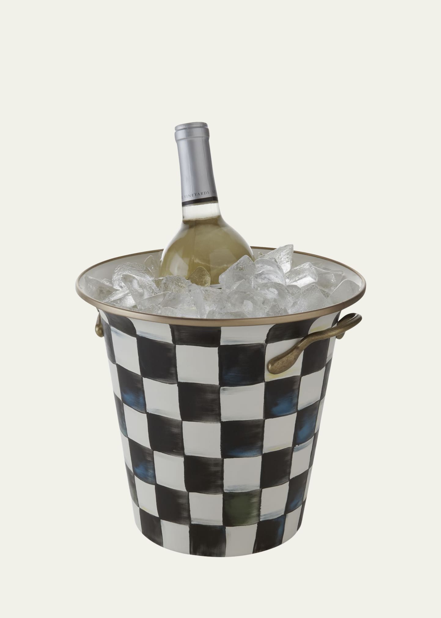 MacKenzie-Childs Courtly Check Enamel Wine Cooler