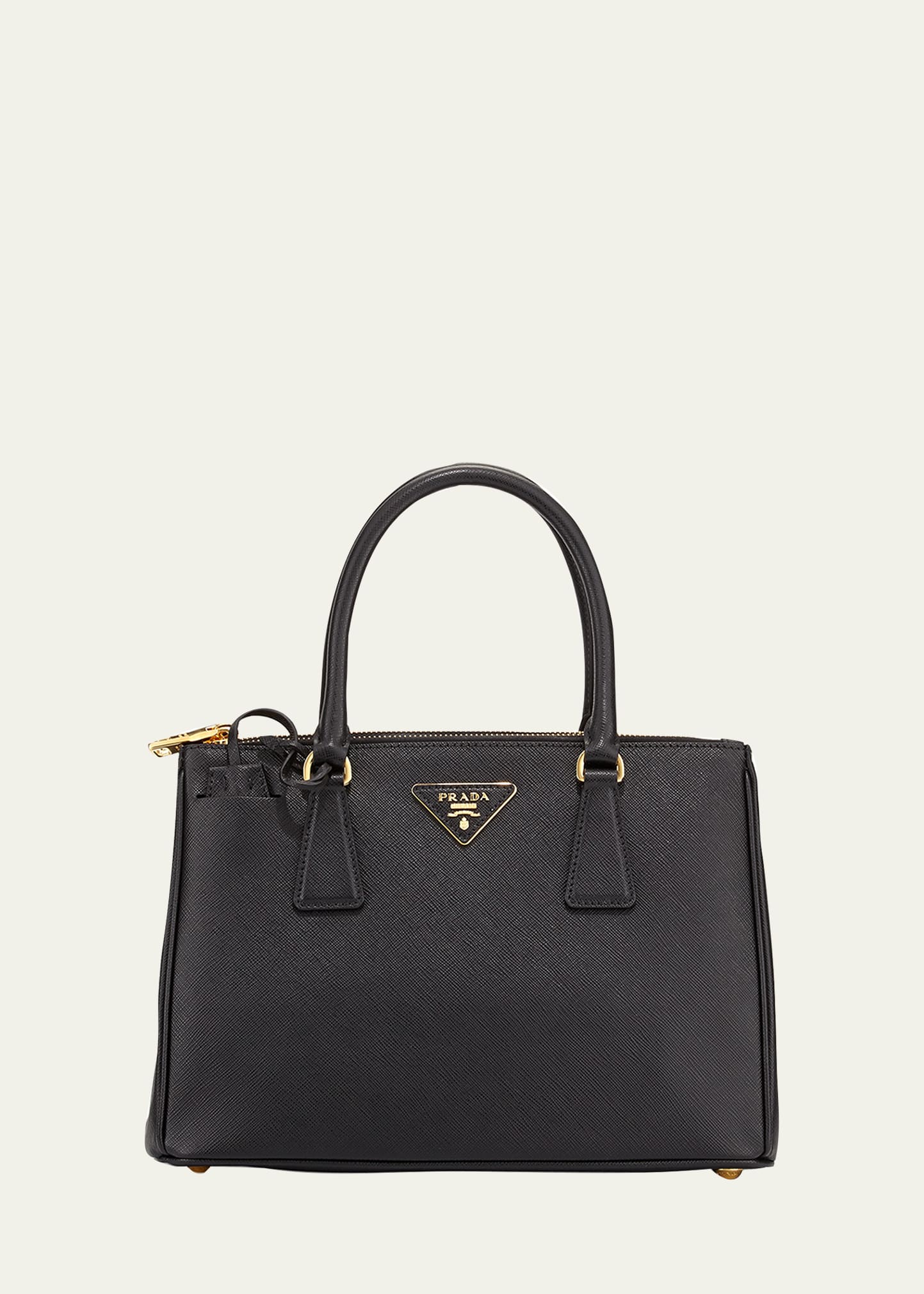 Prada Saffiano Lux Double-Zip Tote Bag - Bergdorf Goodman