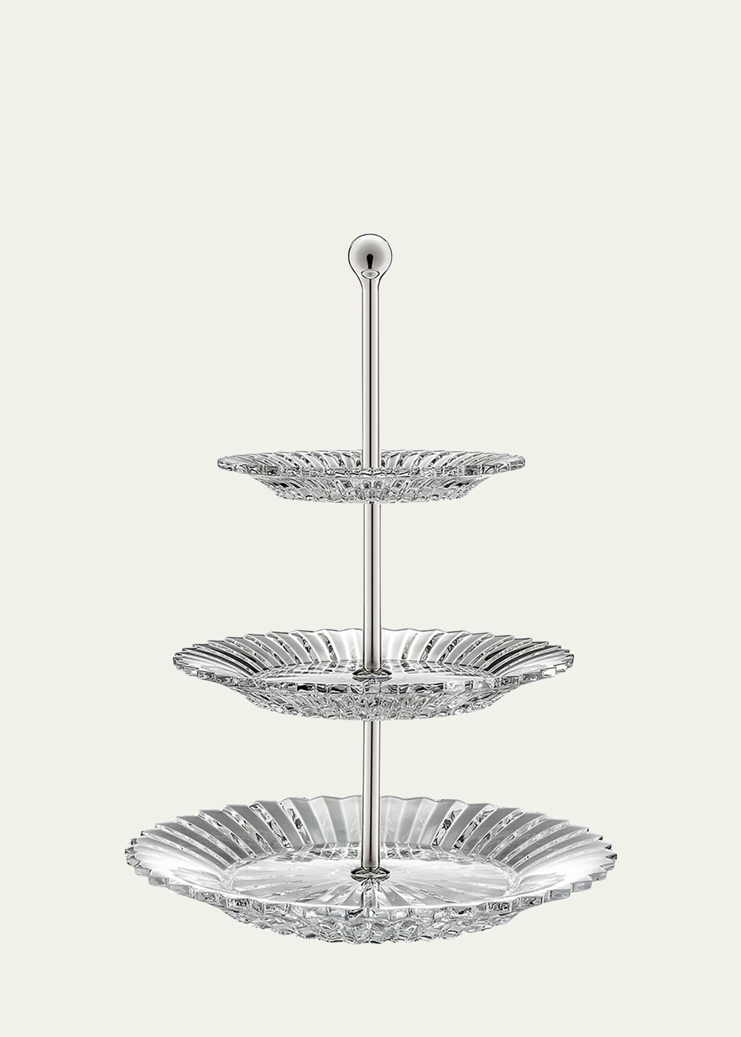 Baccarat Mille Nuits 3-Tier Pastry Stand