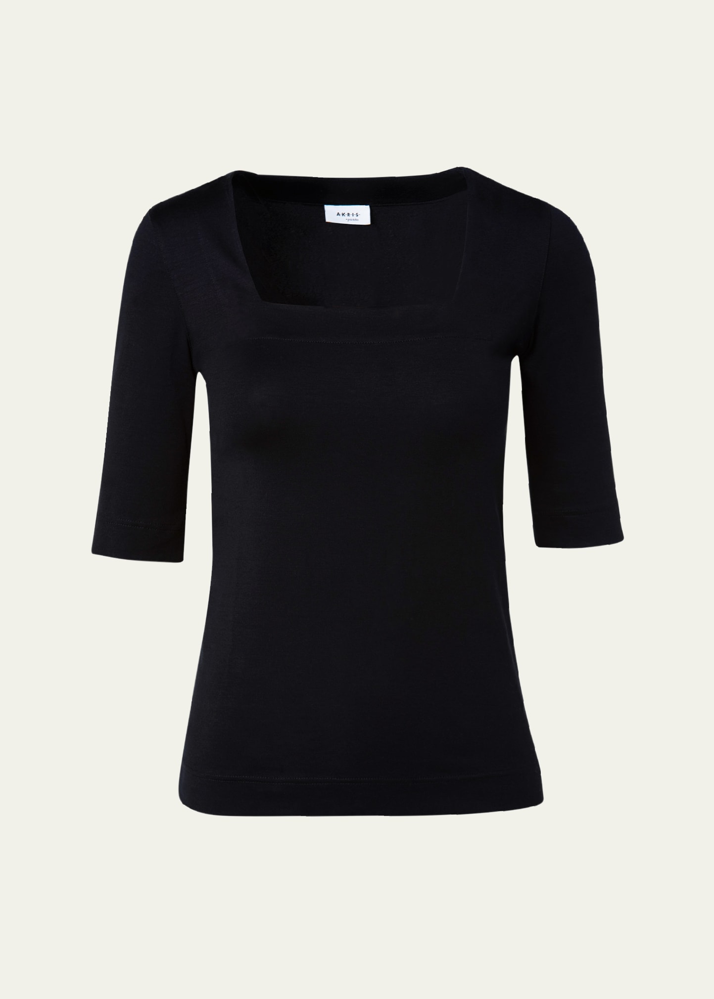 Akris punto Square-Neck Jersey Top | Thumbnail 6