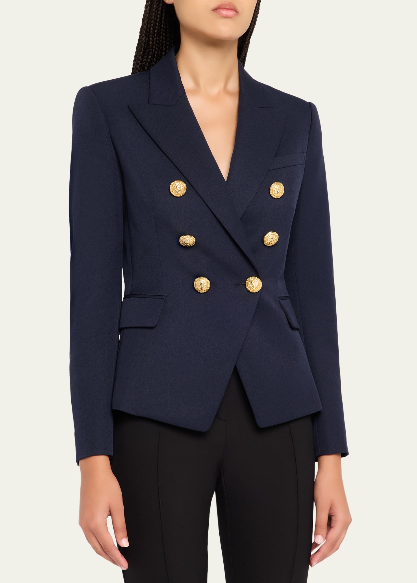 良品✨BALMAIN バルマン ダブルブレストジャケット 金ボタン 表記48 bg_1660410_100380_c