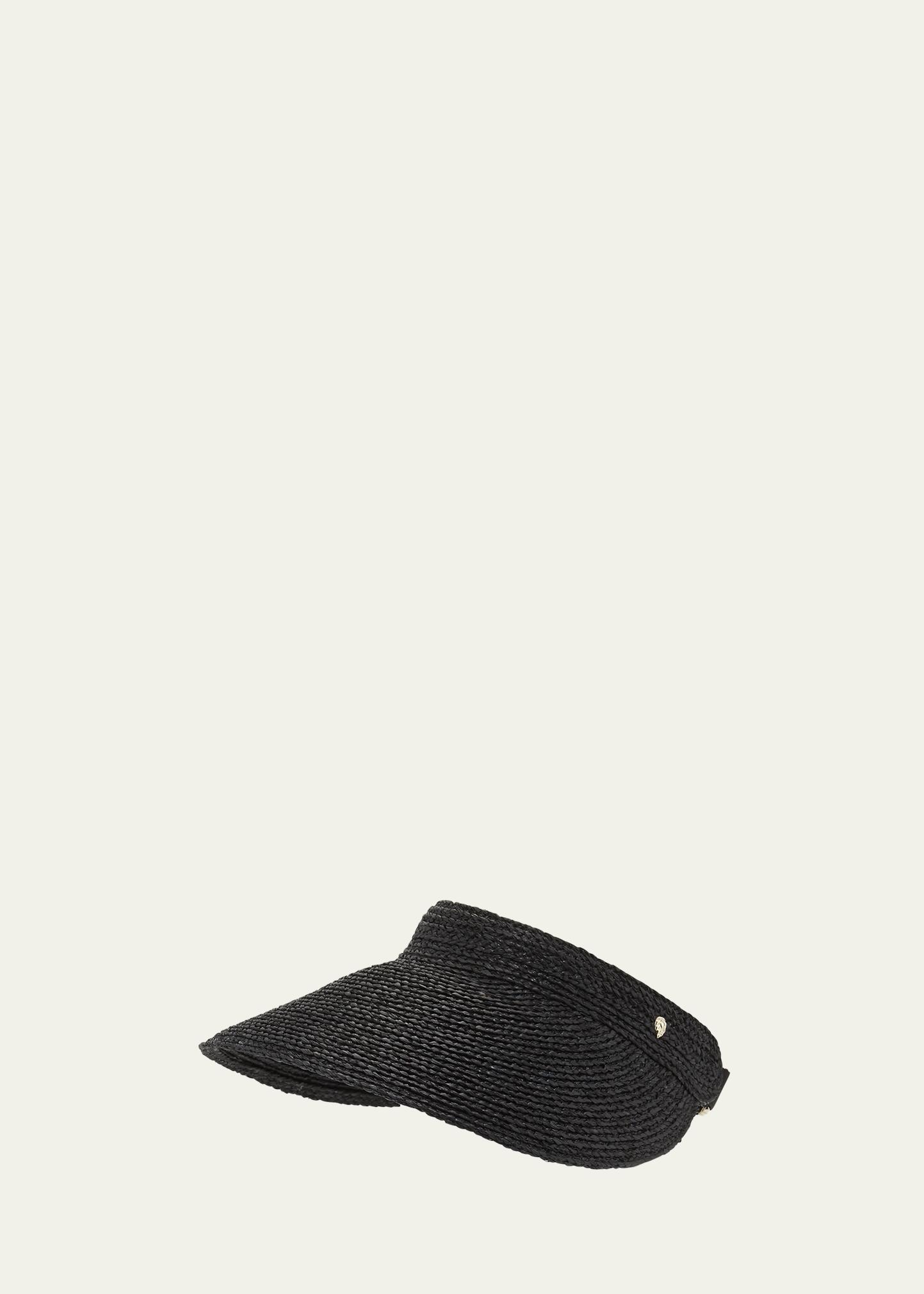 Helen Kaminski Kirsten Raffia Wide-Brim Visor - Bergdorf Goodman