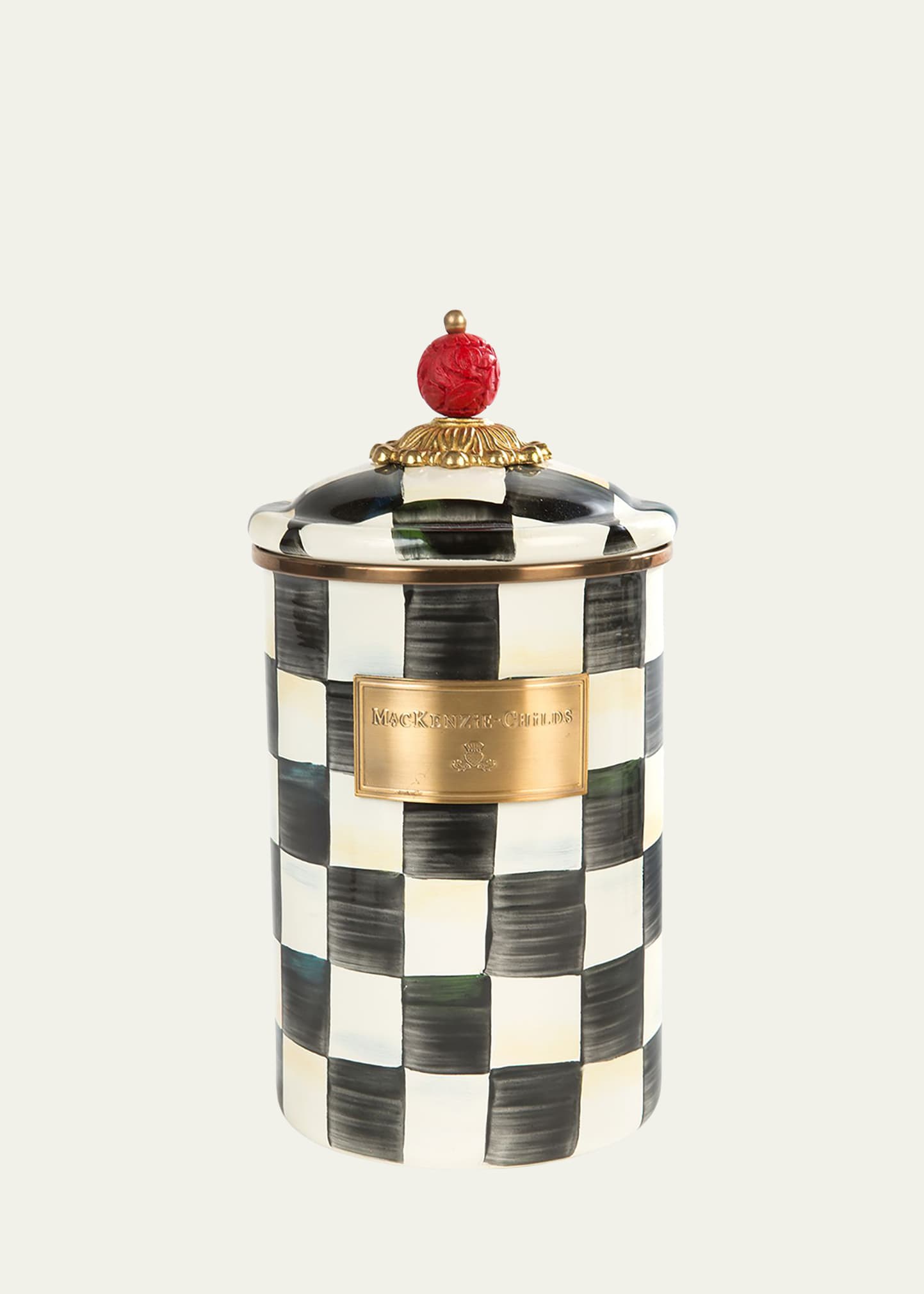 MacKenzie-Childs Courtly Check Large Canister