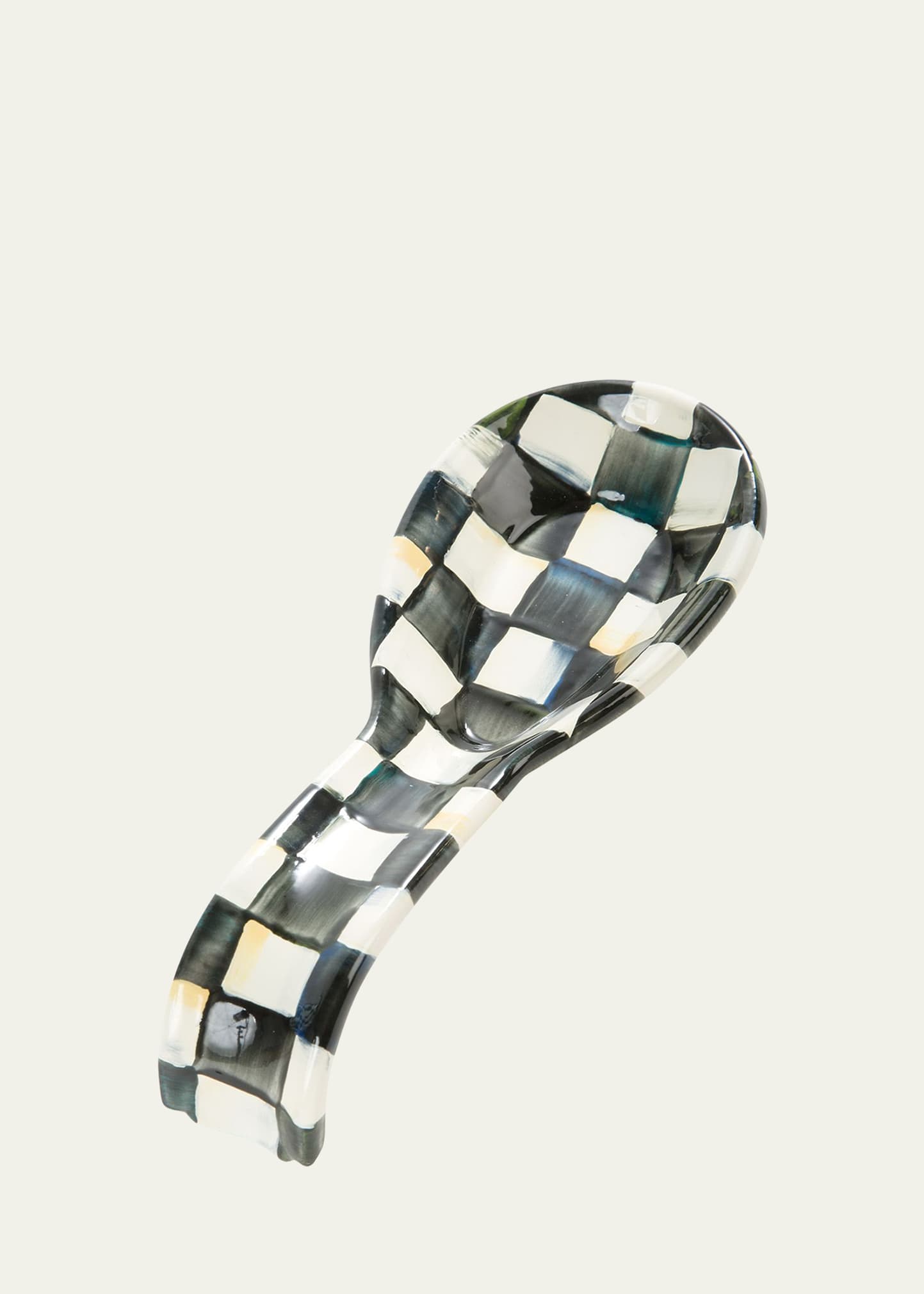 MacKenzie-Childs Courtly Check Enamel Spoon Rest