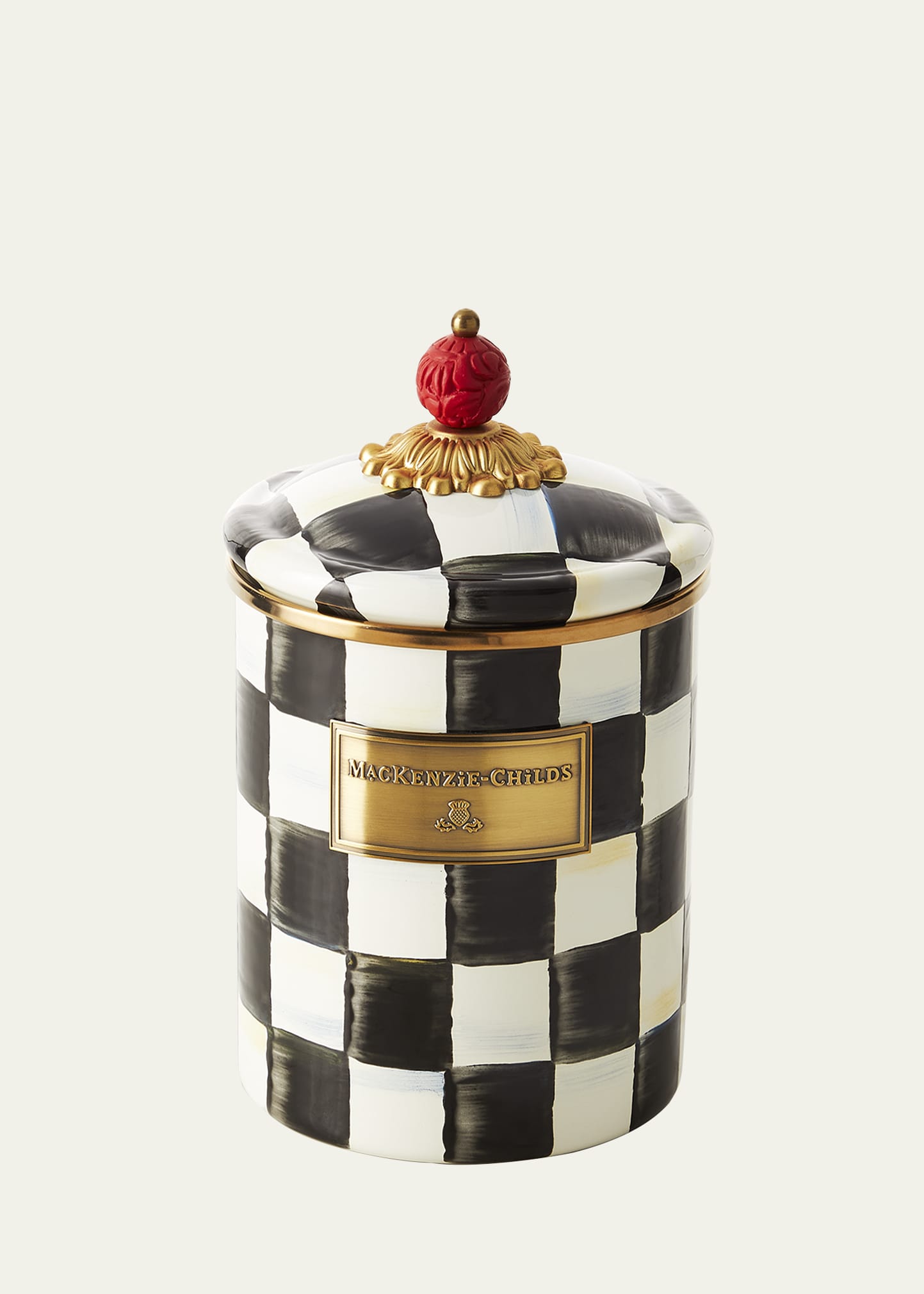 MacKenzie-Childs Courtly Check Medium Canister