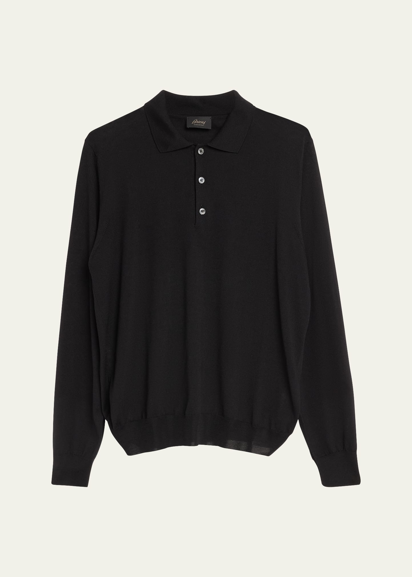 Brioni long sleeve polo on sale