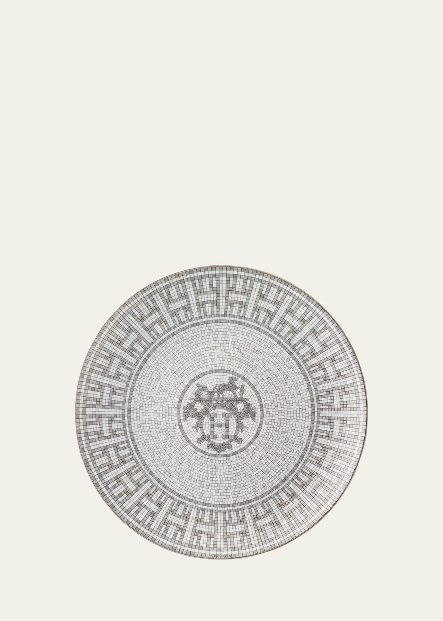 Hermes Mosaique au 24 Platinum Salad/Dessert Plate