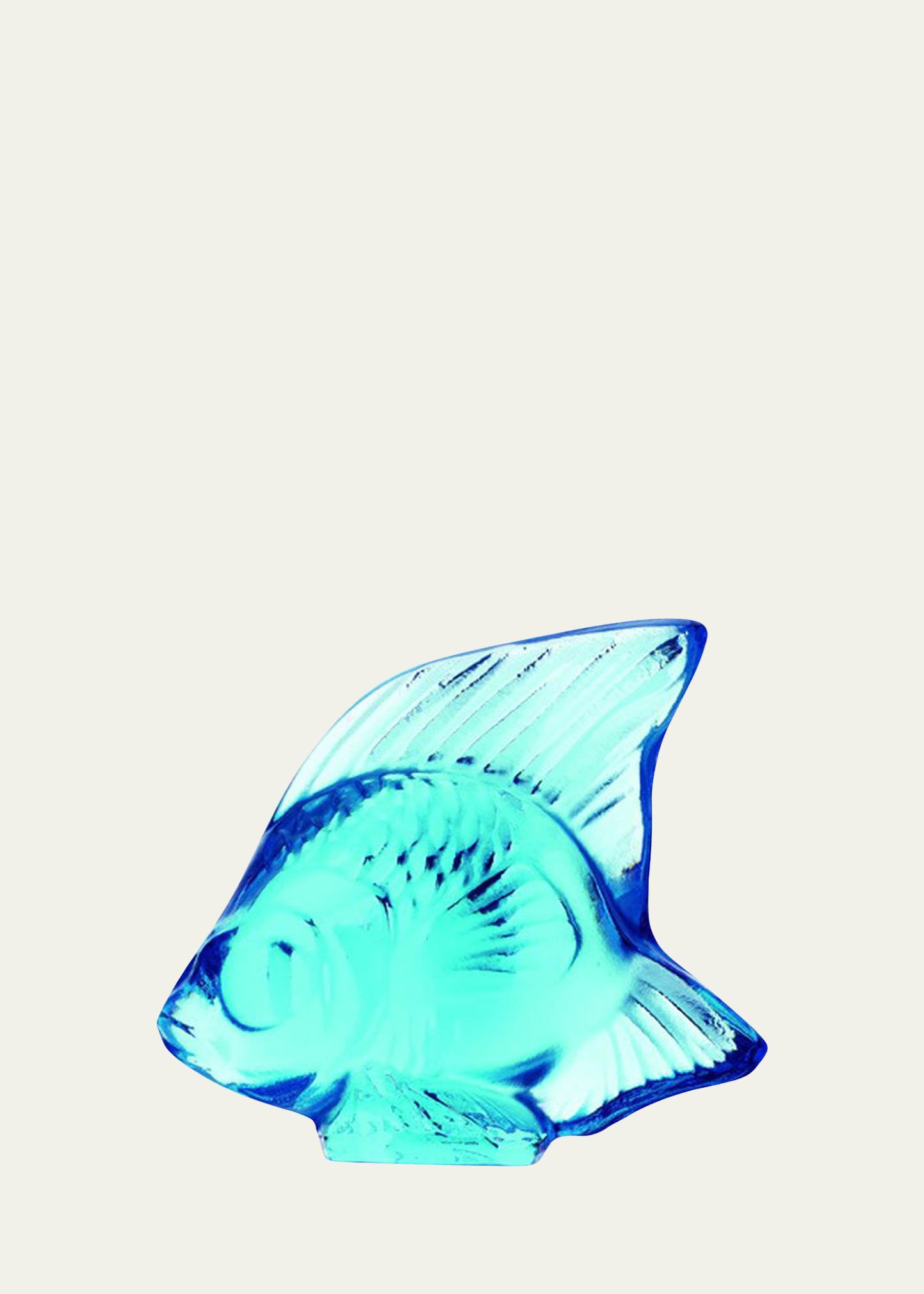 Lalique Pale Blue Fish - Bergdorf Goodman