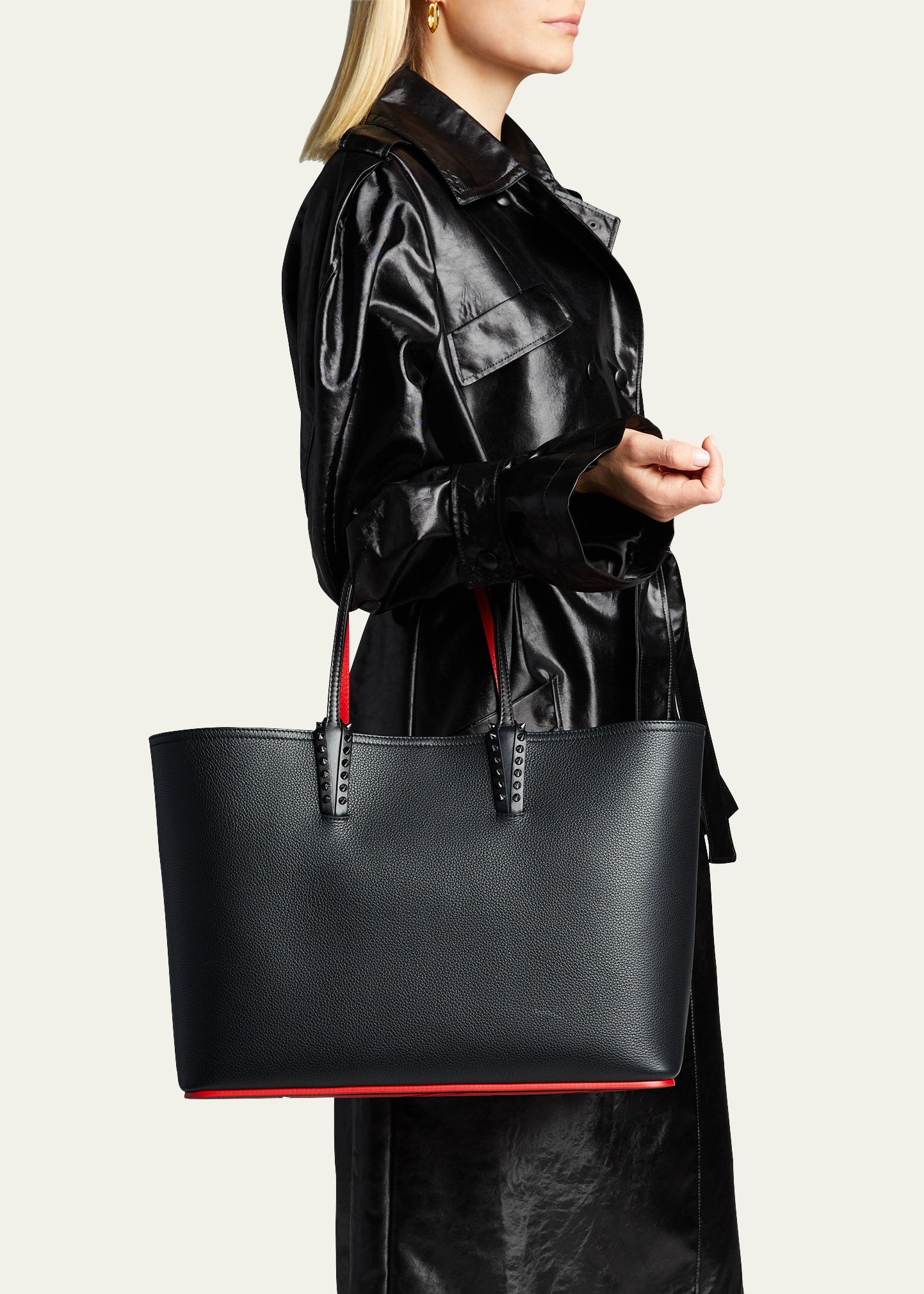 Christian Louboutin Large Cabata Tote in Grained Leather