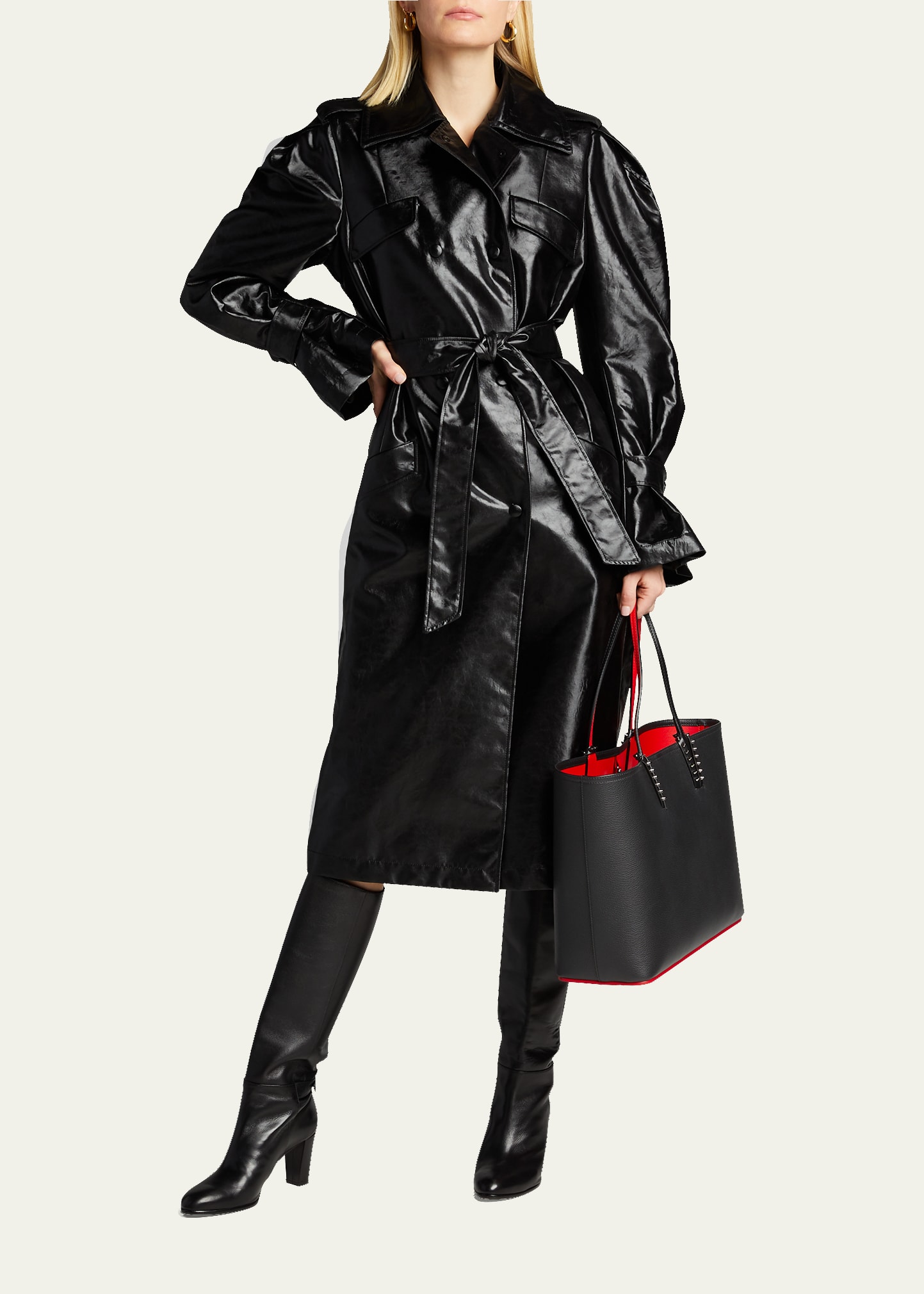 Christian Louboutin Large Cabata Tote in Grained Leather