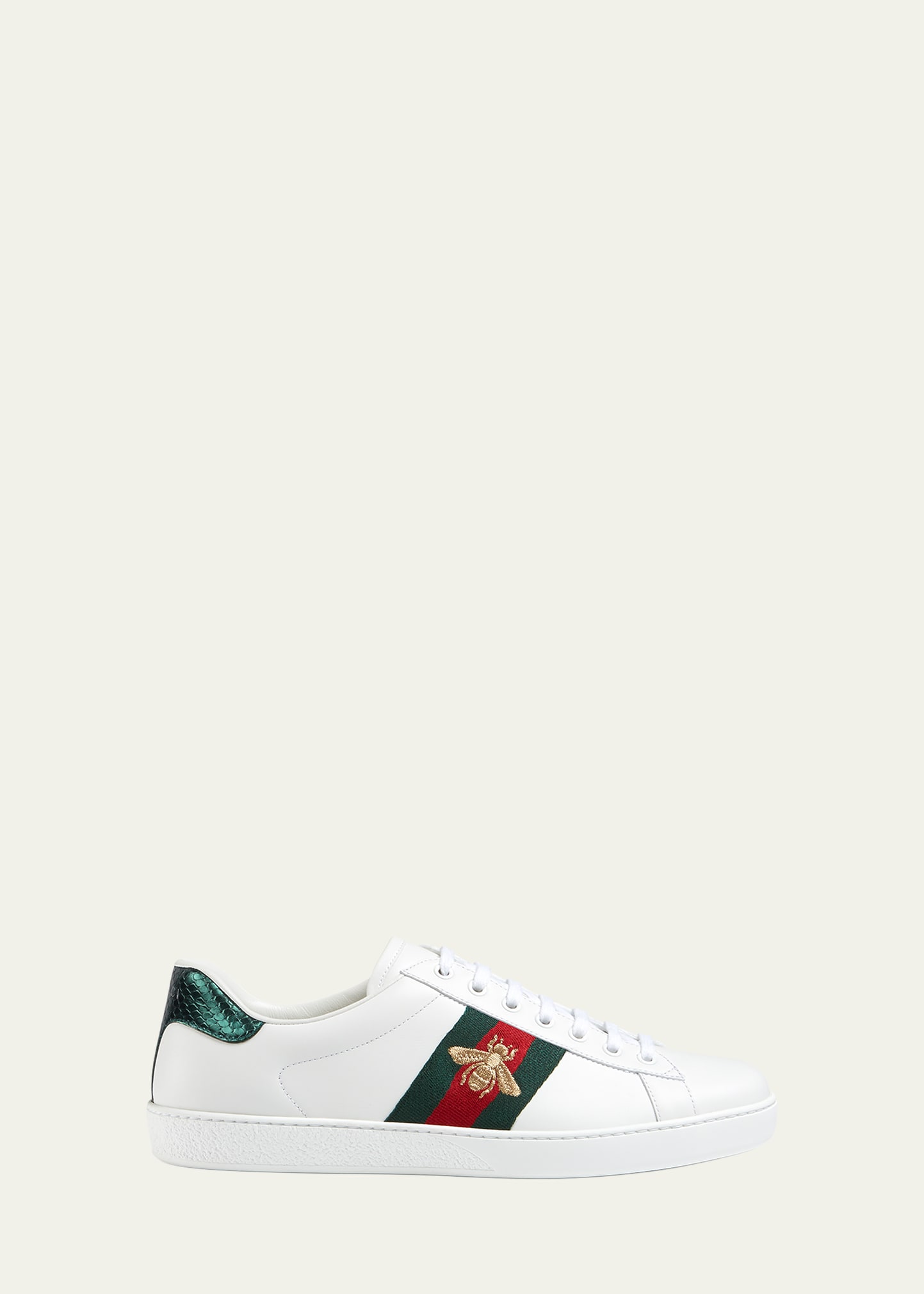 White store gucci sneakers