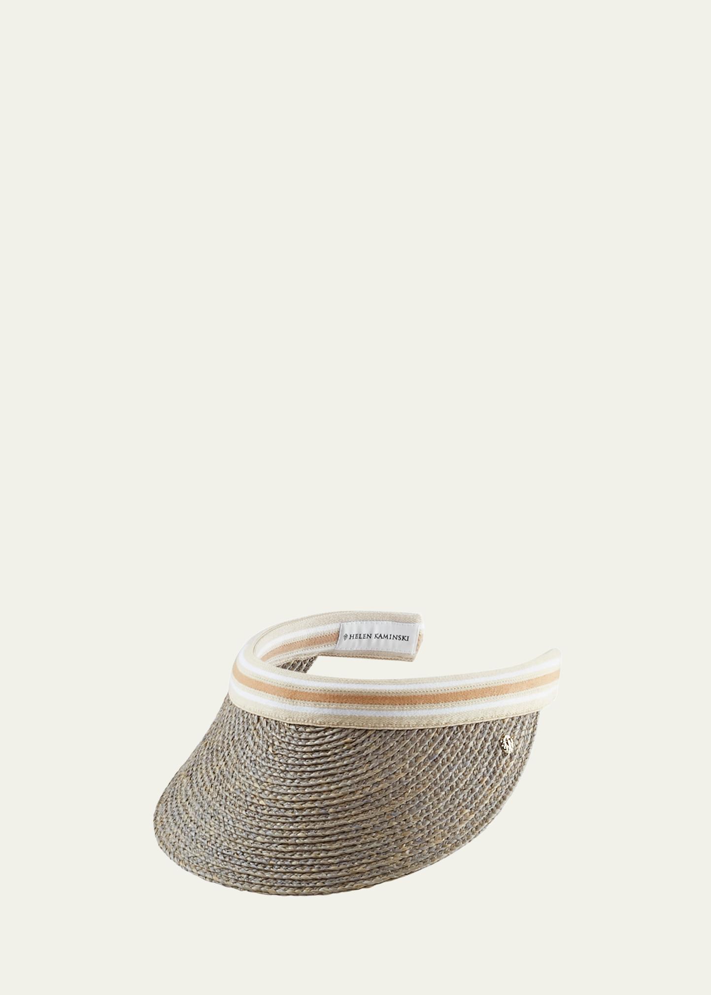 Helen Kaminski Bianca Classic Slide-On Raffia Visor 
