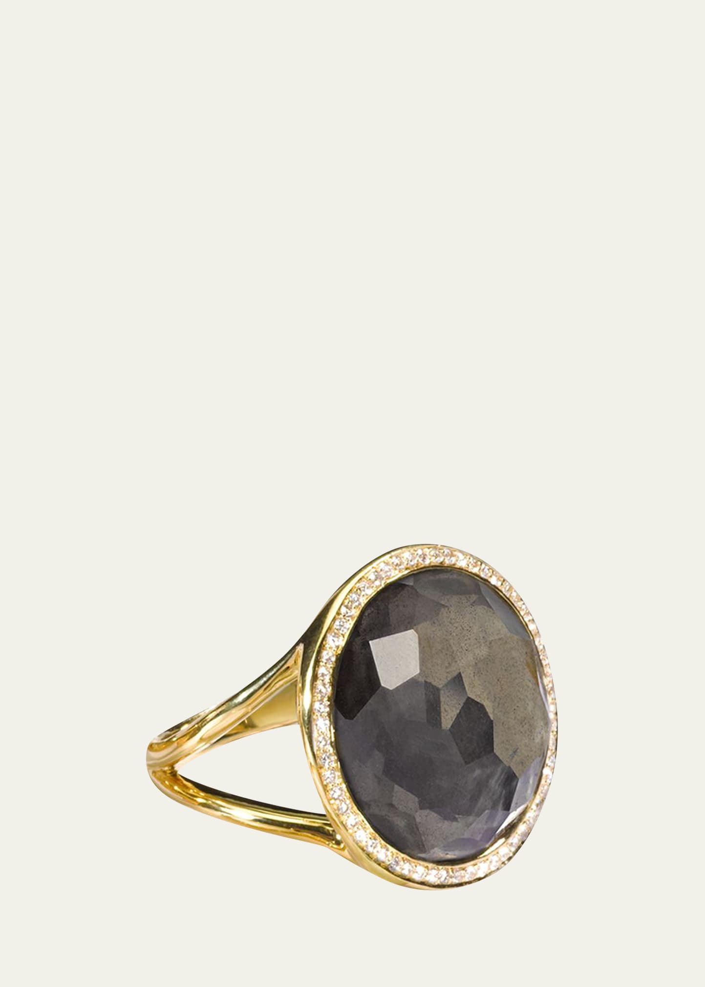 Ippolita Medium Ring in 18K Gold with Diamonds