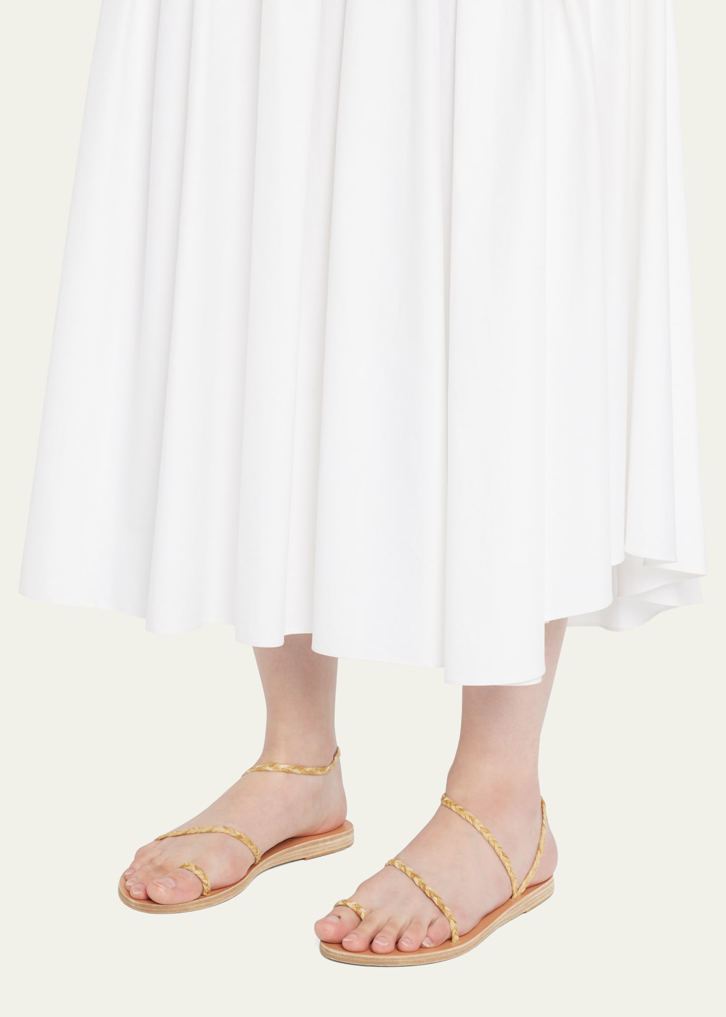 Ancient Greek Sandals Eleftheria Braided Toe-Ring Sandals