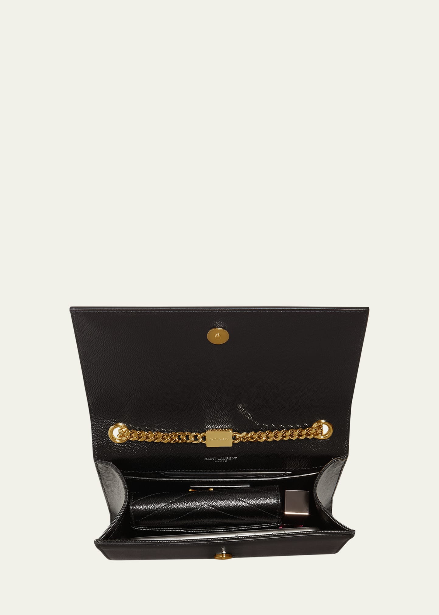 【関税負担】 SAINT LAURENT KATE SMALL BAG KATE SMALL IN GRAIN DE POUDRE EMBOSSED LEATHER | Saint