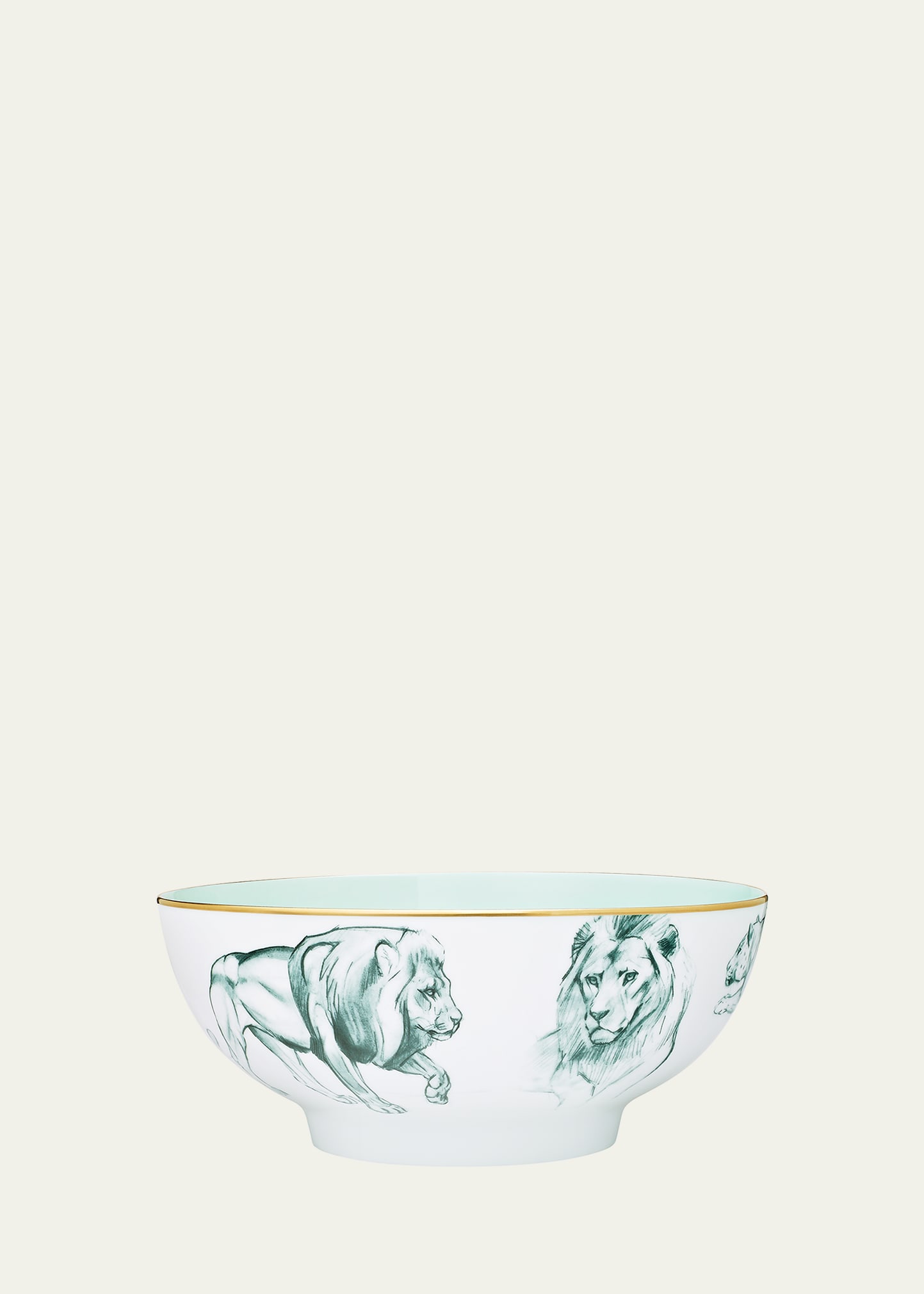 Hermes Carnets D'Equateur Breakfast Small Salad Bowl