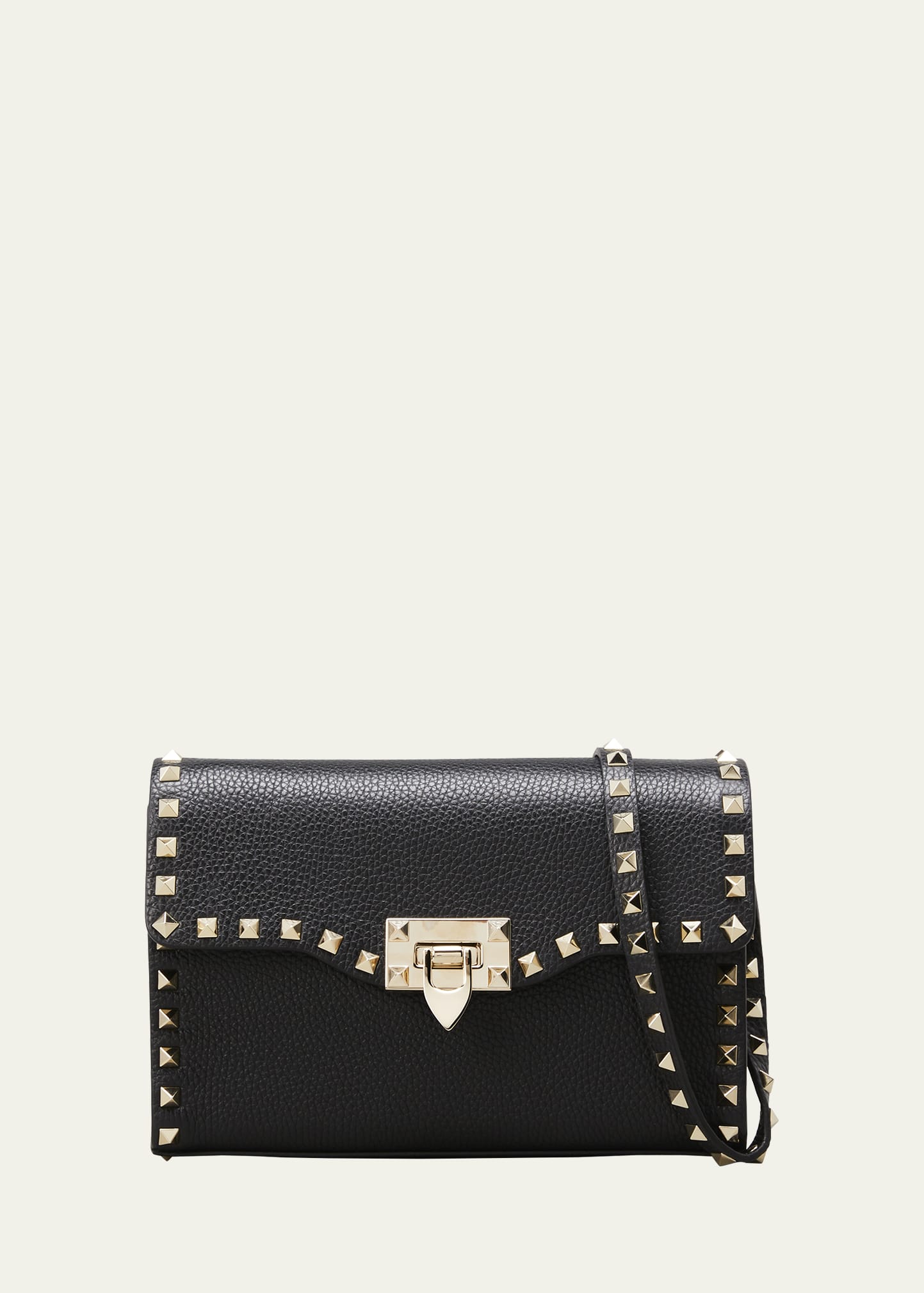 Valentino Garavani Rockstud Calfskin Hobo Crossbody Bag - Bergdorf Goodman