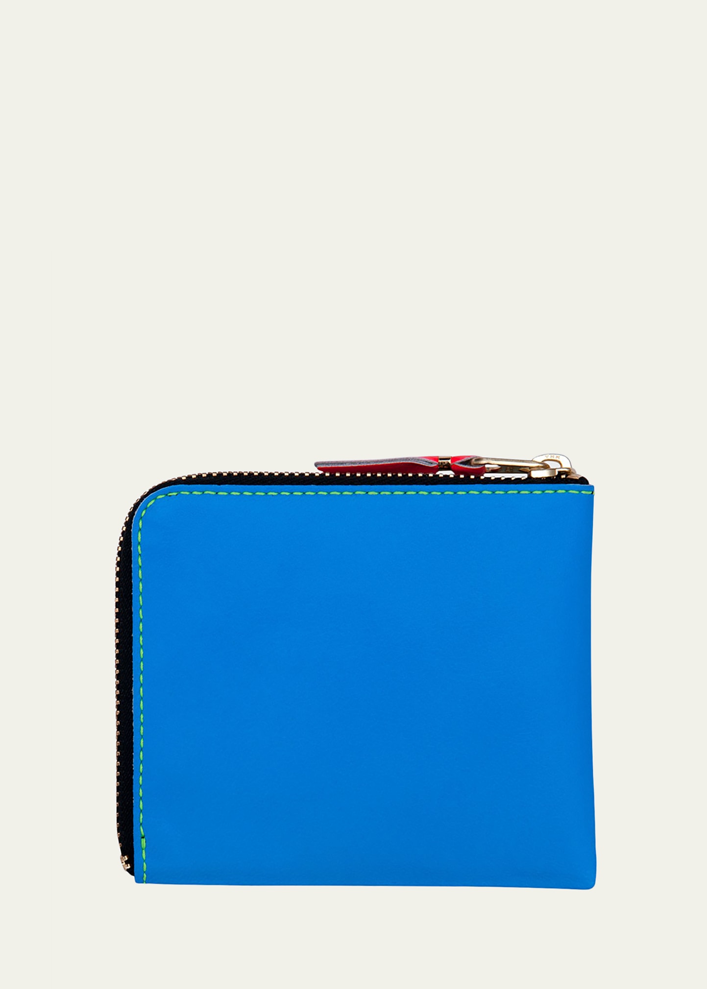 Comme des Garcons Men's Super Fluo Leather Zip Wallet