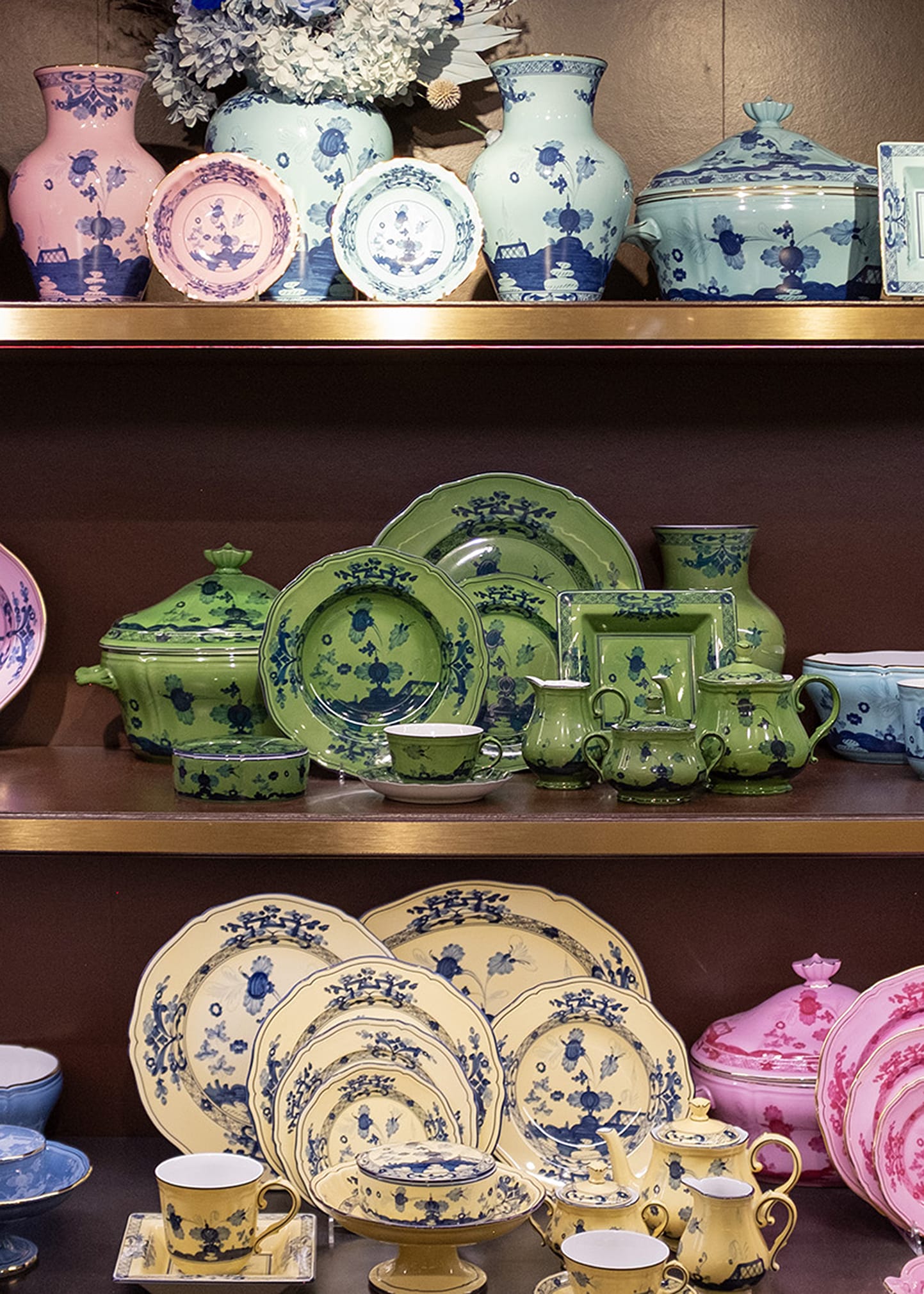 ＊イチゴchan様お取置き3/1＊クリソコラシリカ　天珠　瑪瑙　アゲート GINORI 1735 Oriente Italiano Salad Plate, Malachite - Bergdorf Goodman