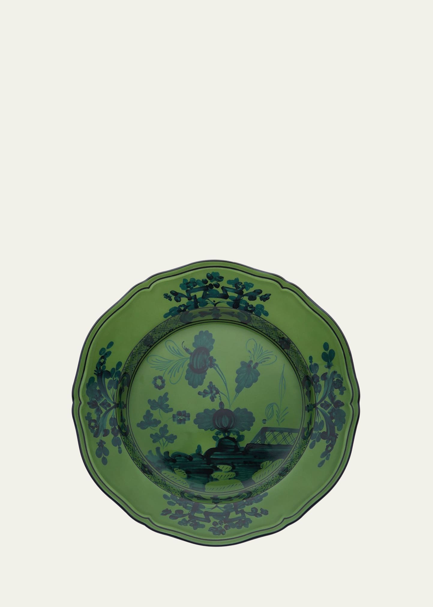 GINORI 1735 Oriente Italiano Salad Plate, Malachite