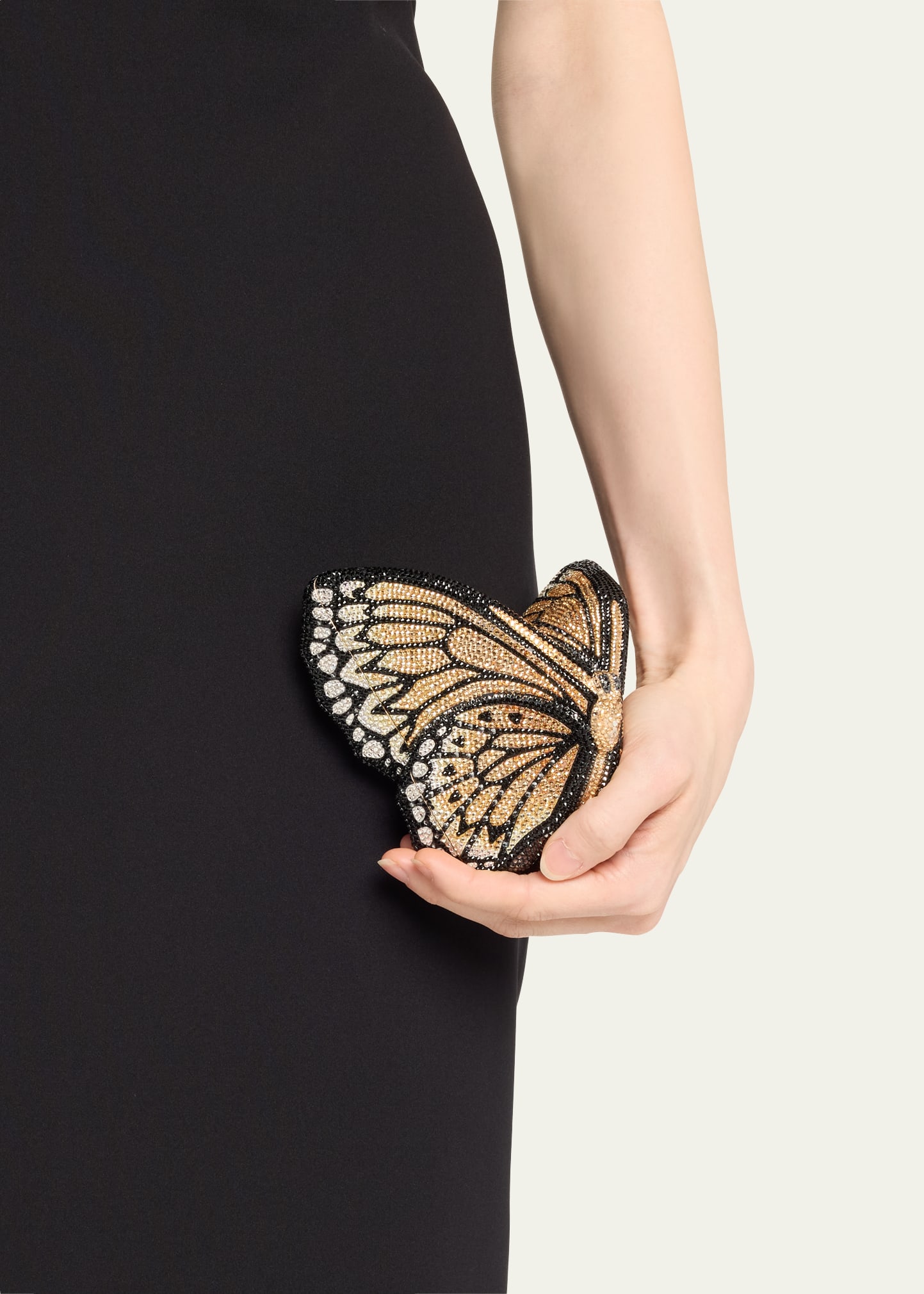 Judith Leiber Couture Monarch Butterfly Crystal Clutch Bag