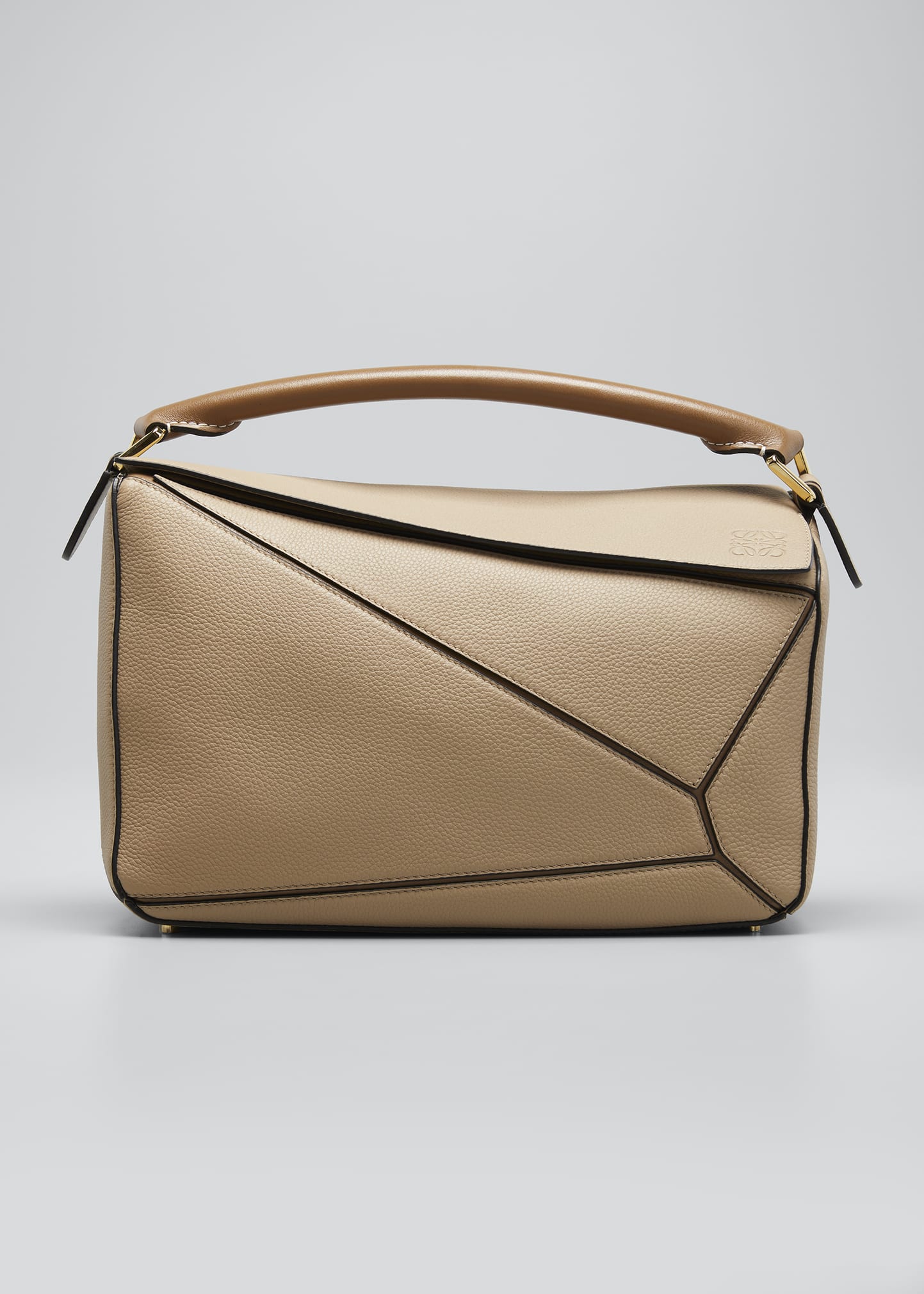 Loewe Puzzle Medium Grained Leather Satchel Bag Bergdorf Goodman