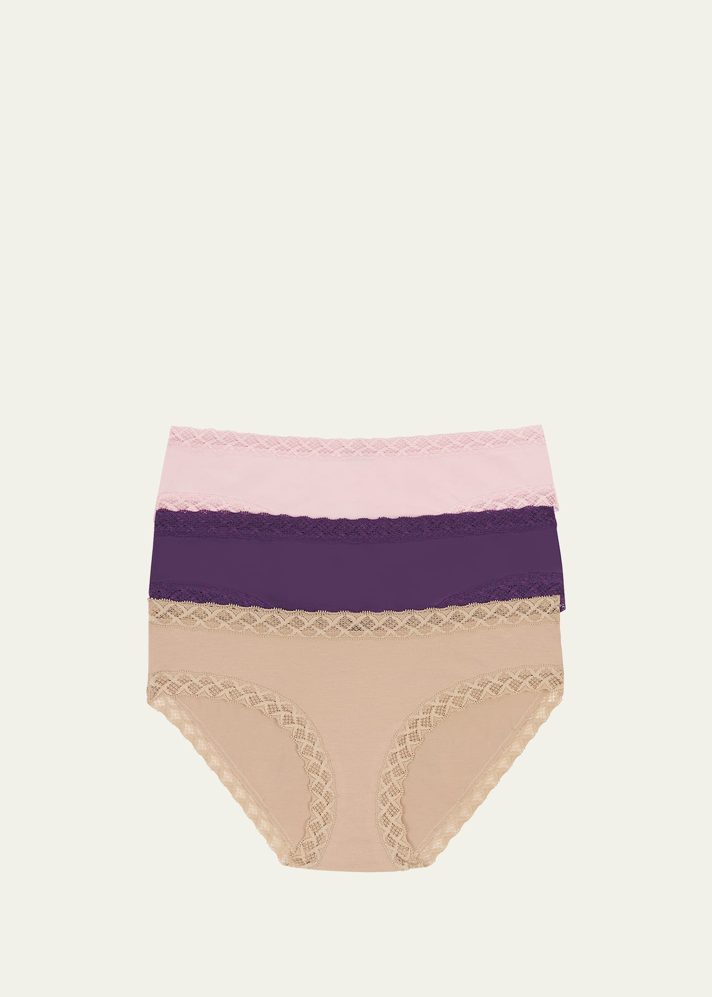 Natori ThreePack Bliss Cotton Girl Briefs