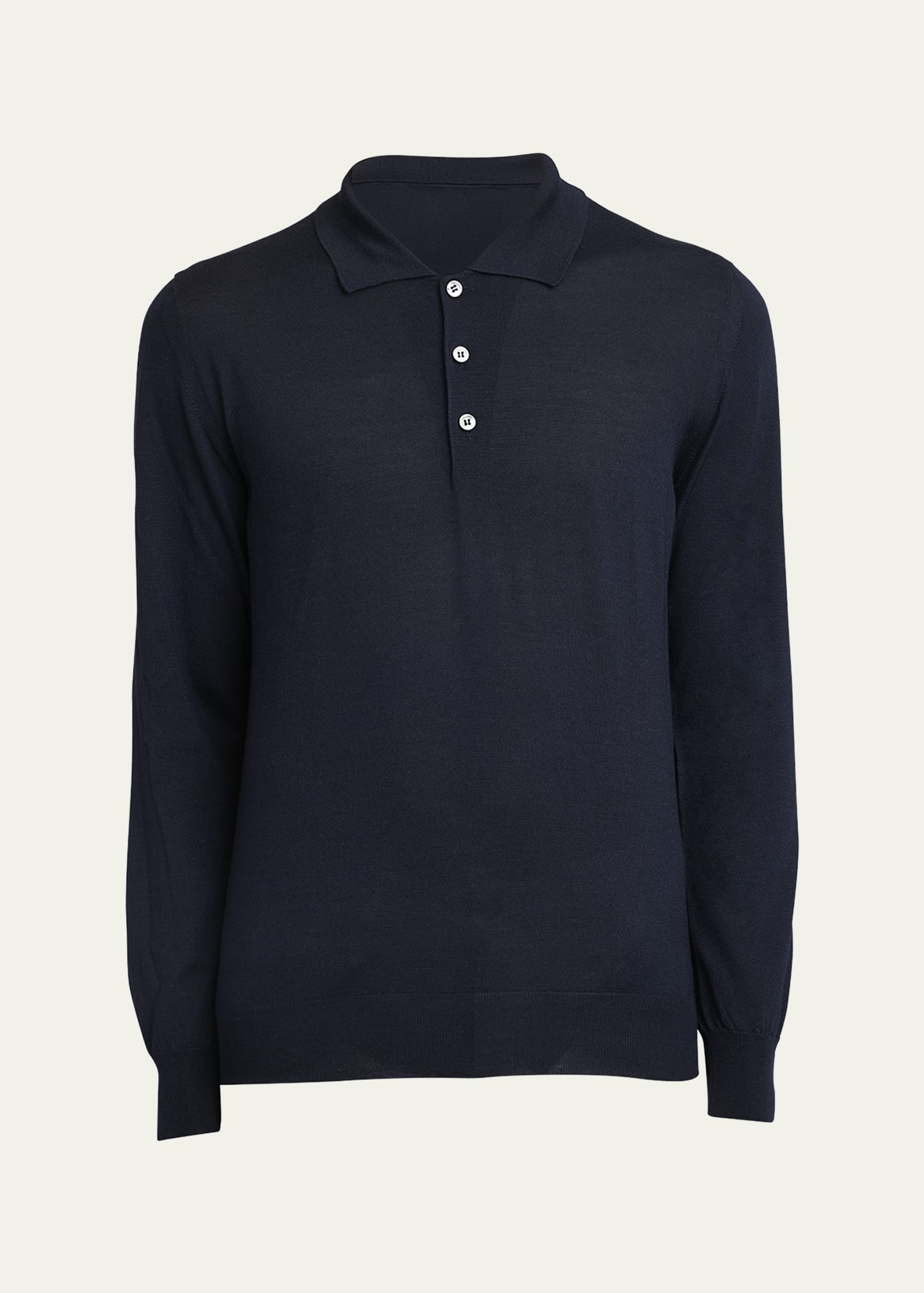 トップス Brioni Pipue Polo Shirt Brioni - Navy Cotton Piqué