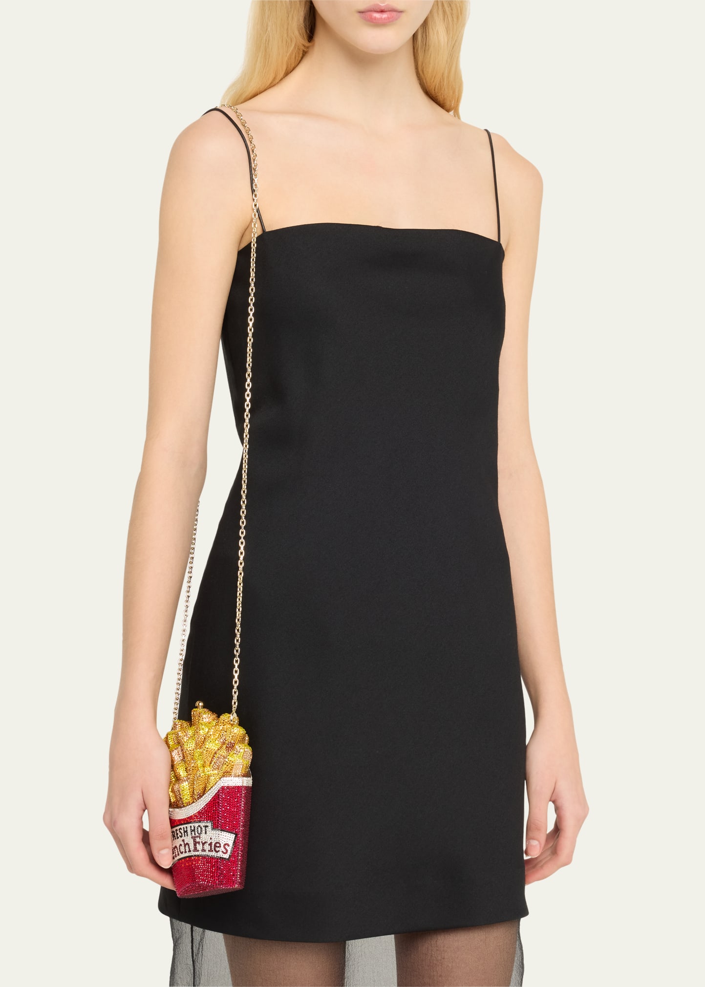 Judith Leiber Couture Fresh Hot French Fries Crystal Minaudiere