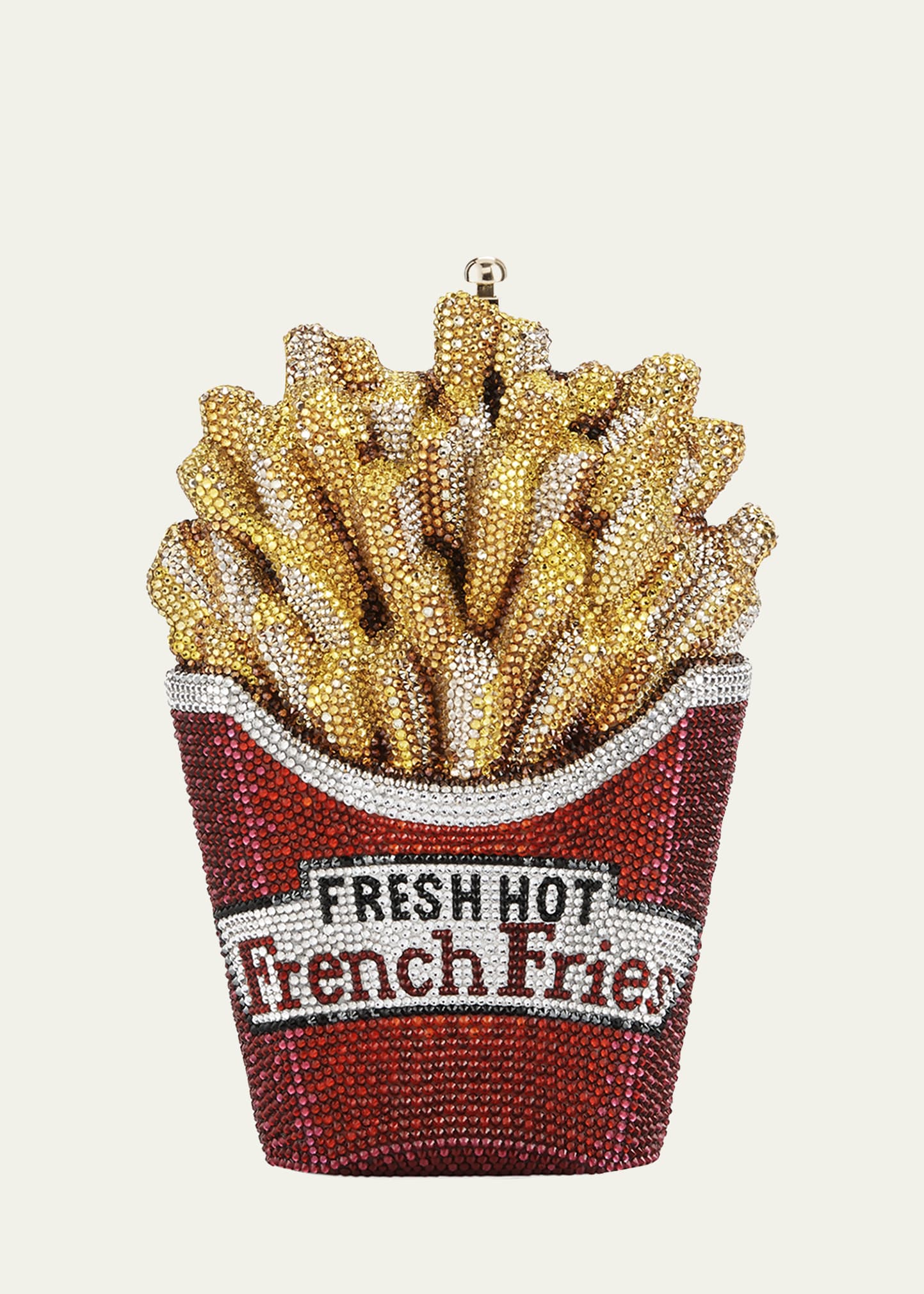 Judith Leiber 14k Over Silver French Fries Studs