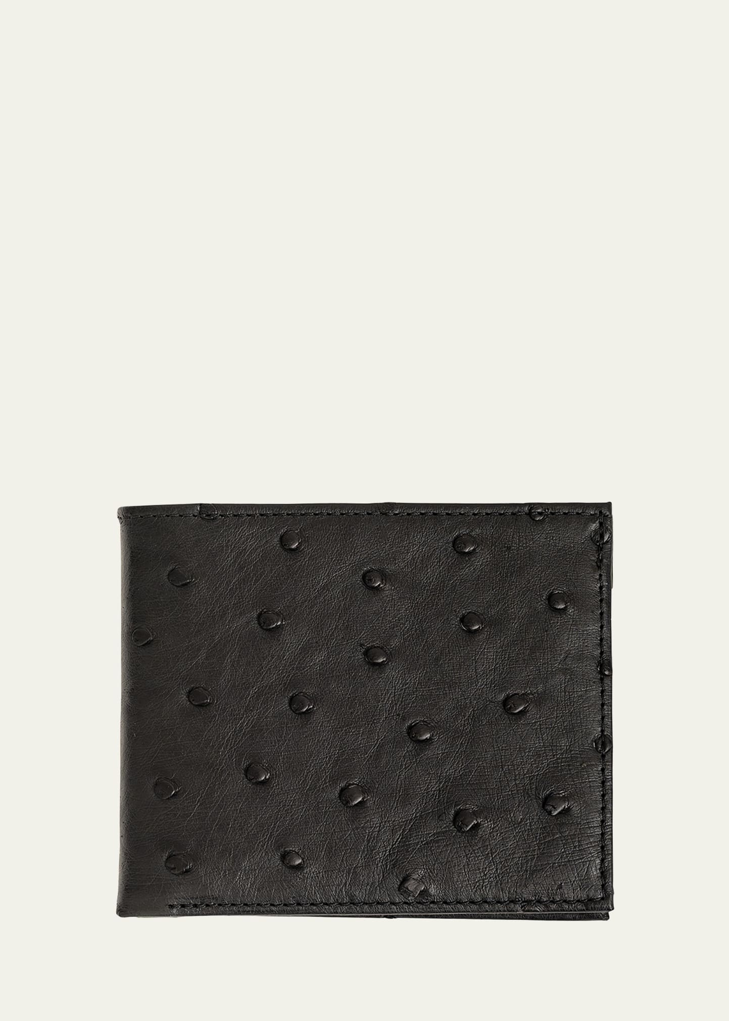 Prada ostrich outlet wallet