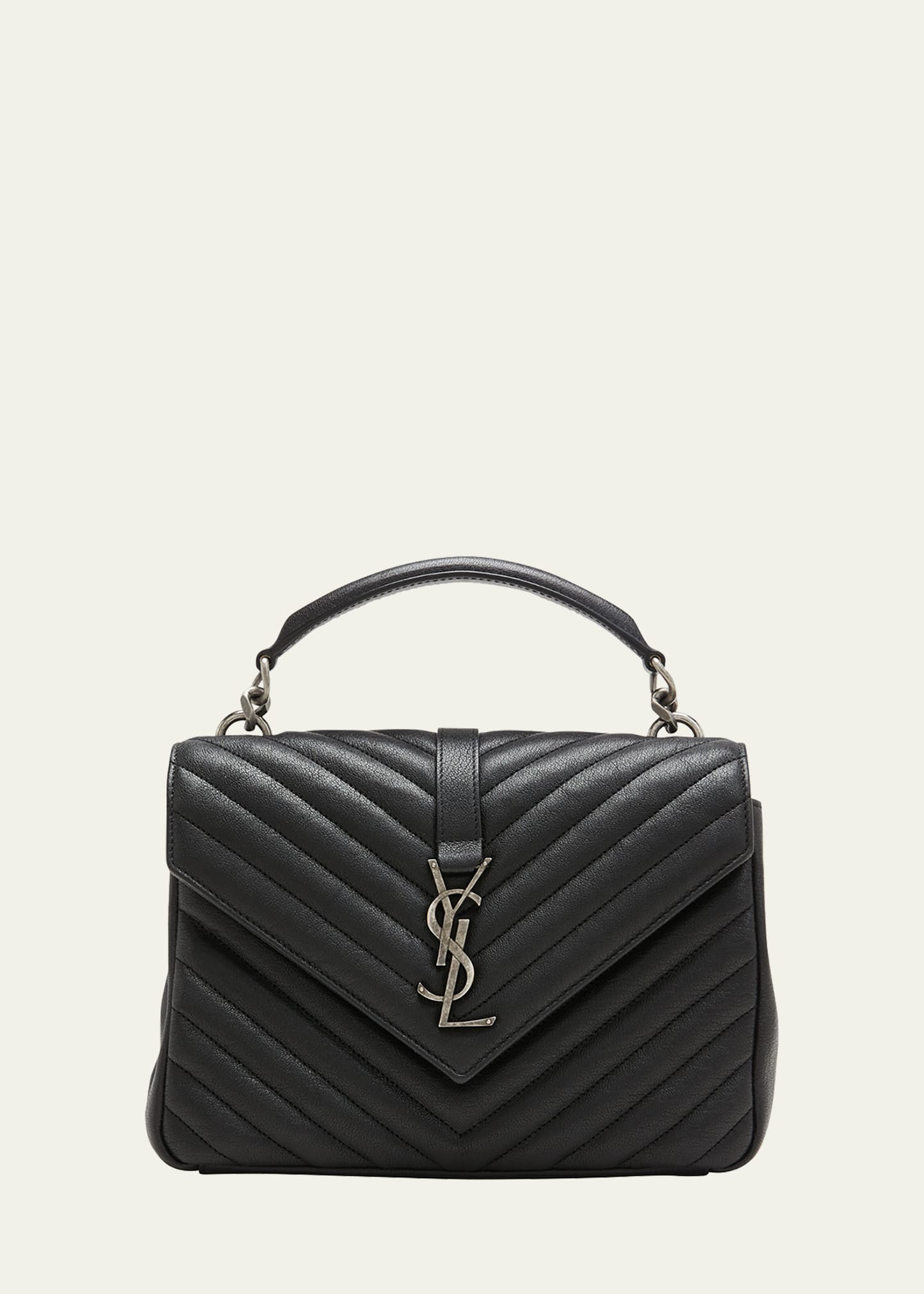 Saint Laurent Mini YSL Cube Leather Top-Handle Bag - Bergdorf Goodman