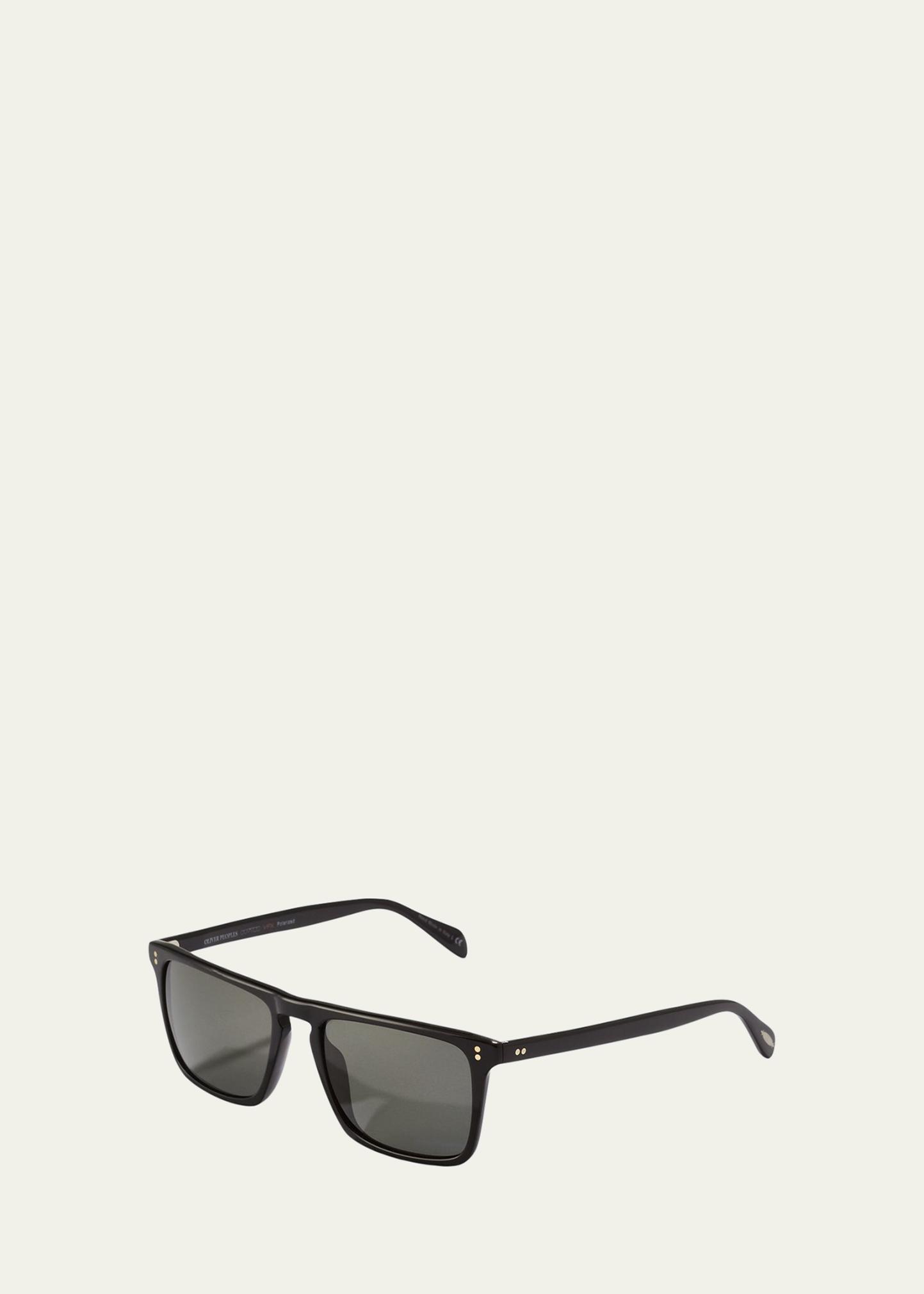 Oliver Peoples Bernardo Polarized Sunglasses, Black - Bergdorf Goodman
