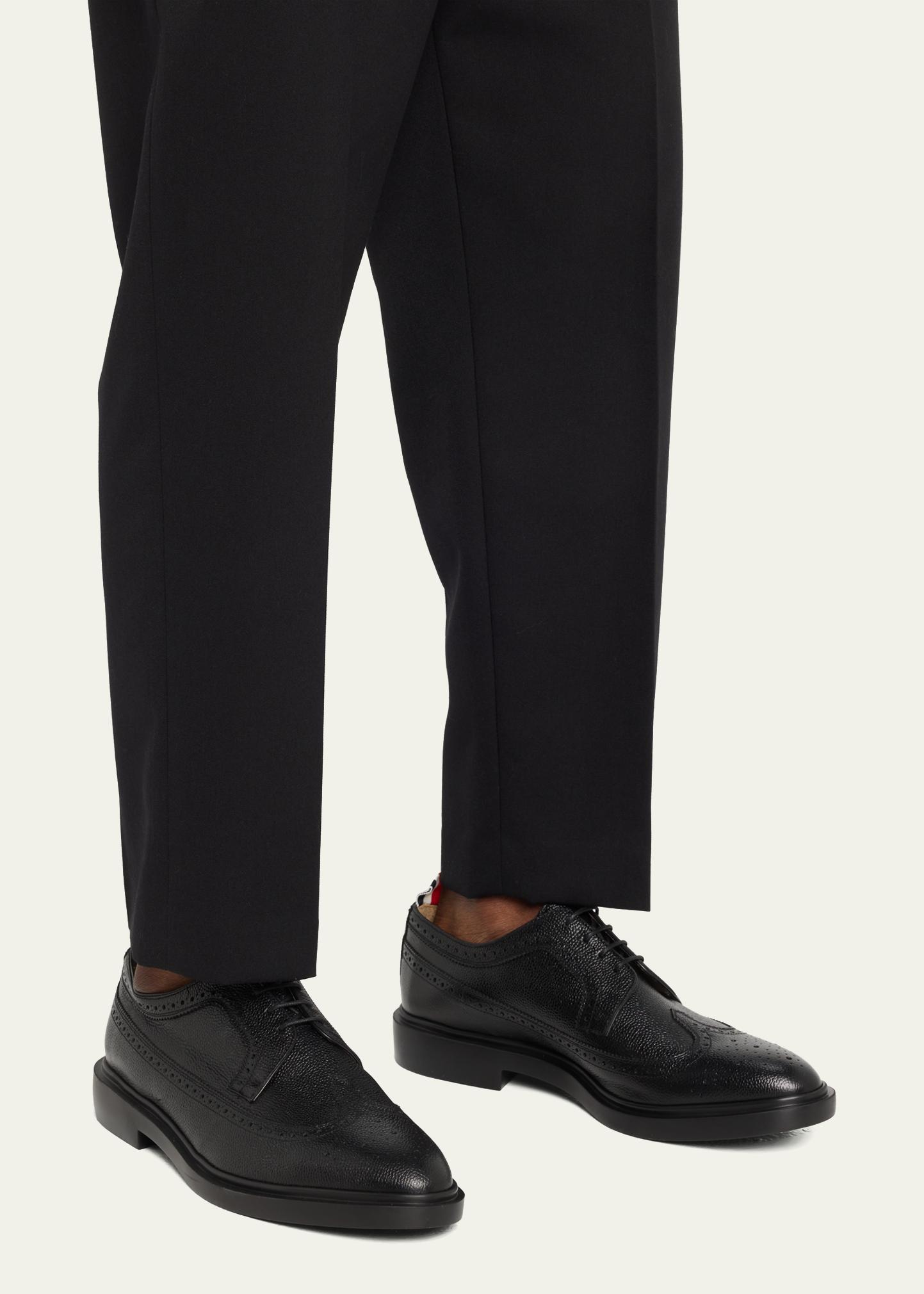 Thom Browne Men's Classic Long Wing Brogue Shoes - Bergdorf Goodman