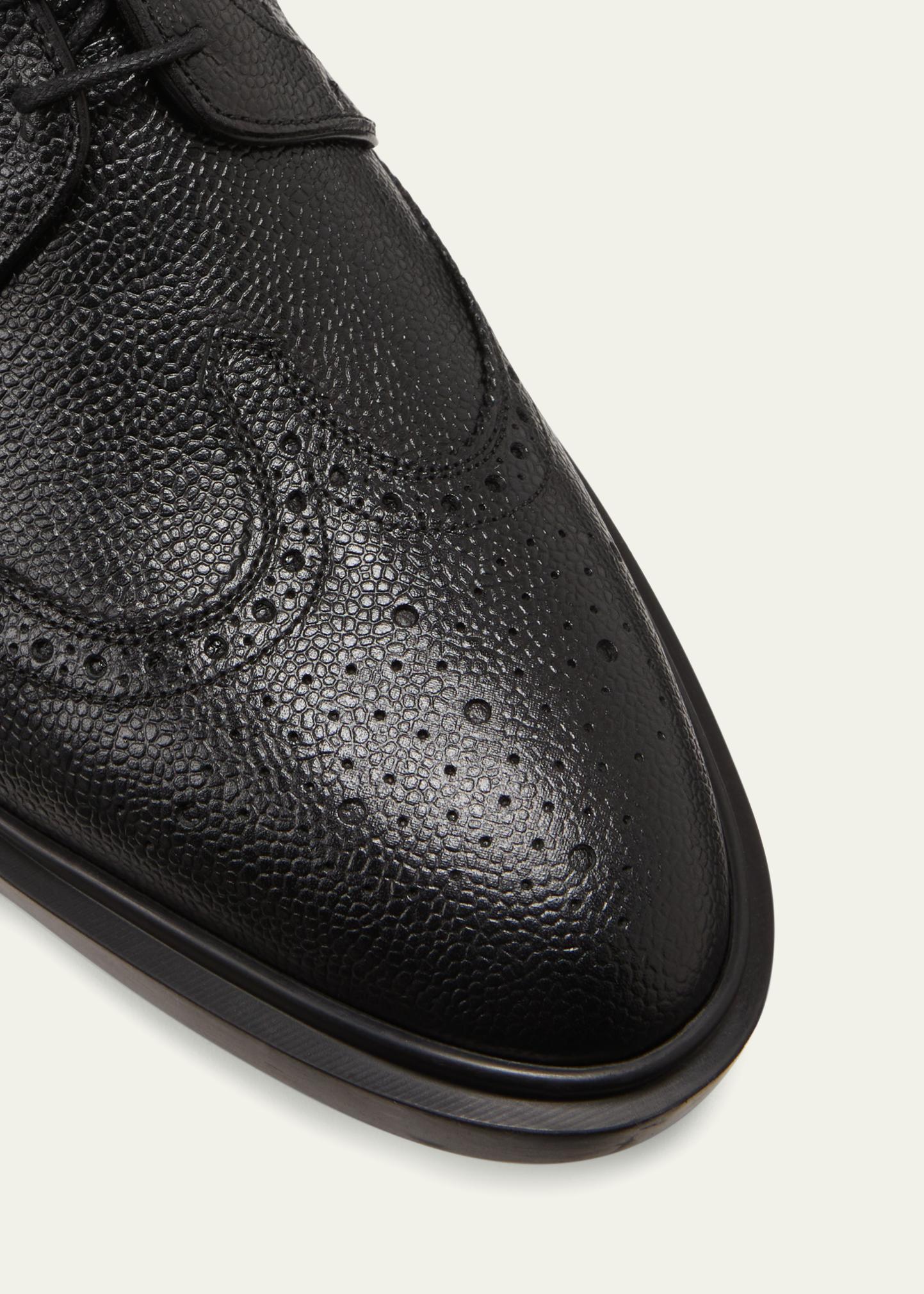 Thom Browne Men's Classic Long Wing Brogue Shoes - Bergdorf Goodman