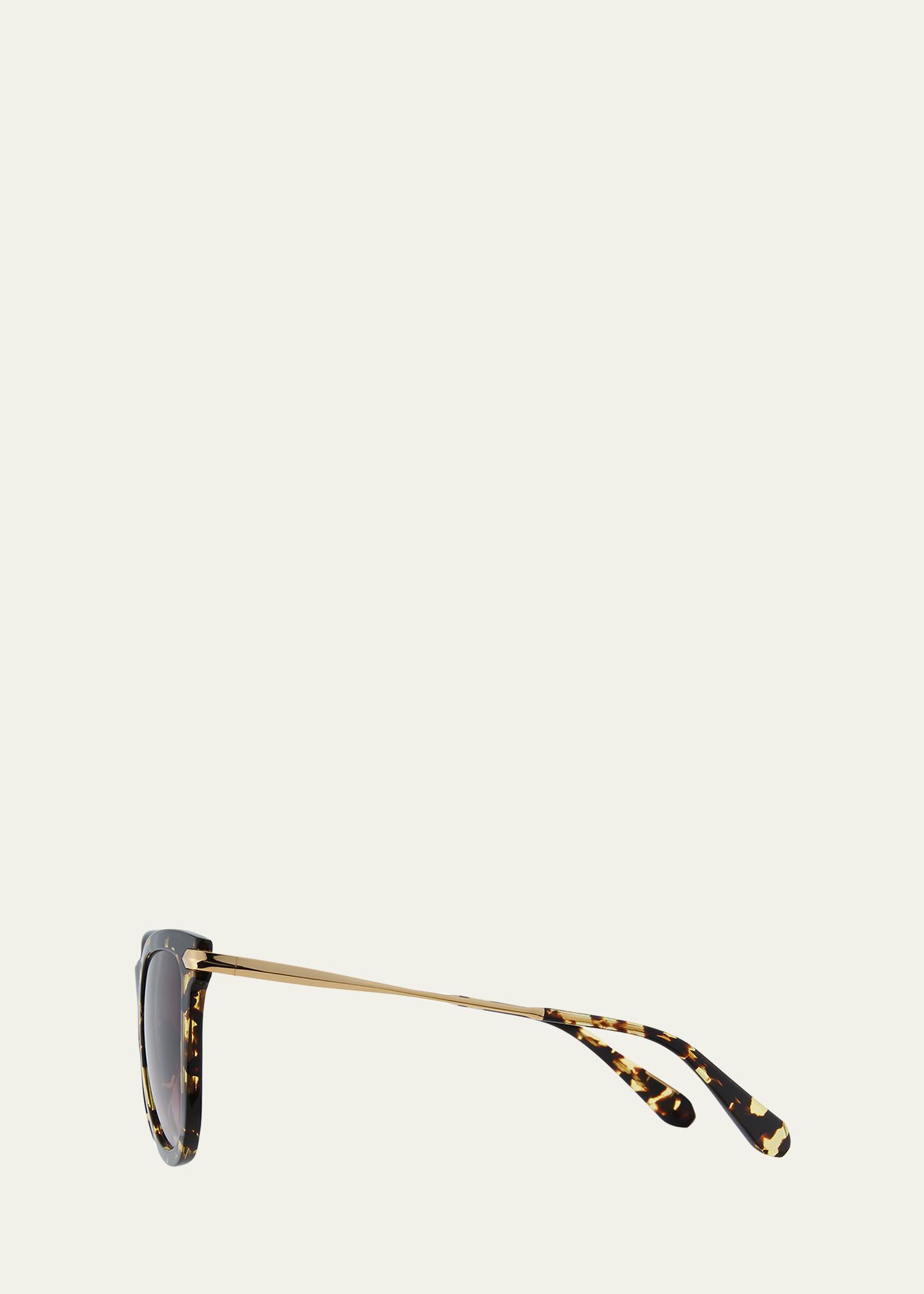 Krewe Simone Polarized Sunglasses Tortoiseshell Matte Tokyo Tortoise Polarized 24K St Louis Sunglasses  main image 2
