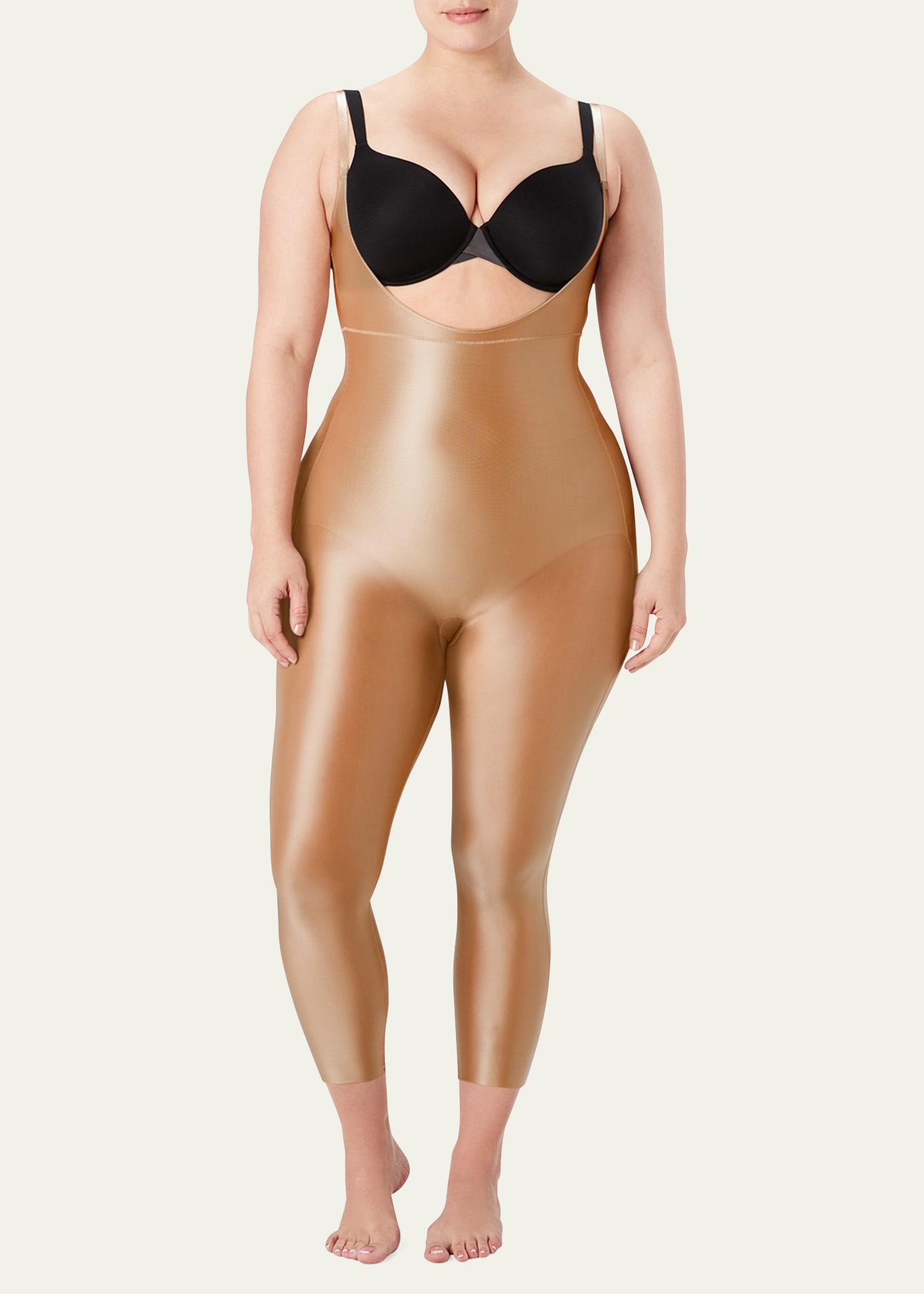SPANX Suit Your Fancy Open-Bust Catsuit Broadway Beige 2X at  Women's  Clothing store