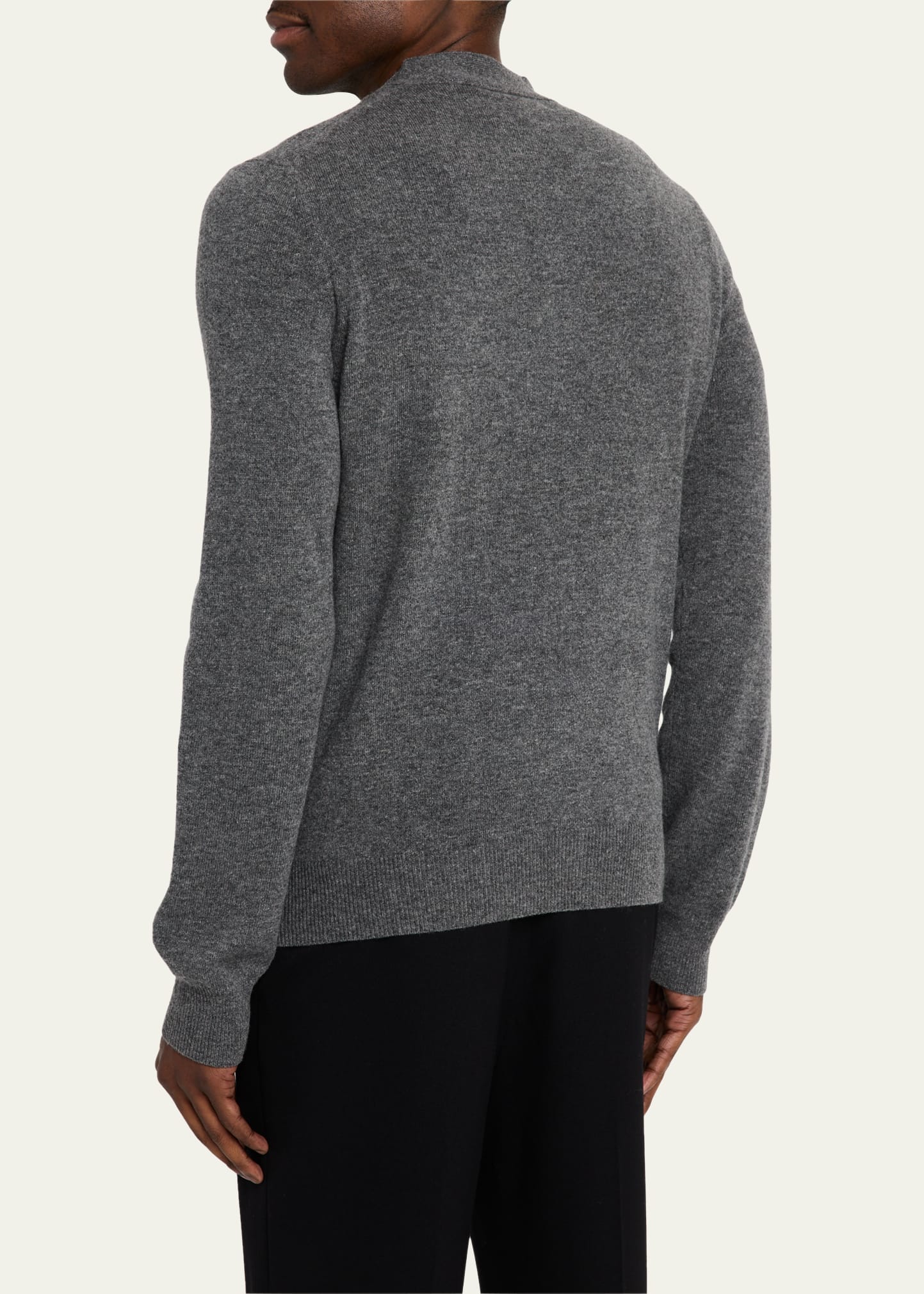 Comme des Garcons Men's Small Heart Wool Cardigan Sweater
