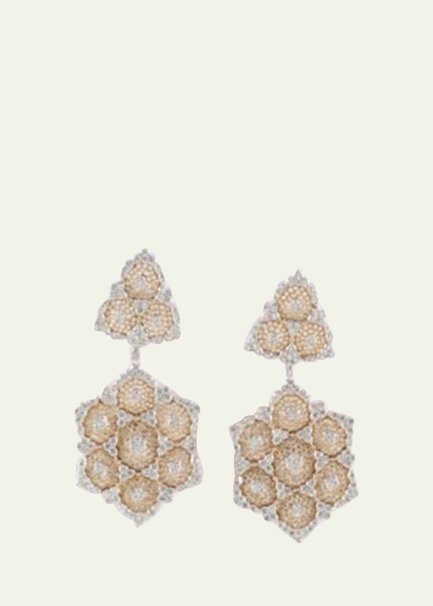 Buccellati One-of-a-Kind Gold Detachable Pendant Earrings with Diamond 9.17 TCW