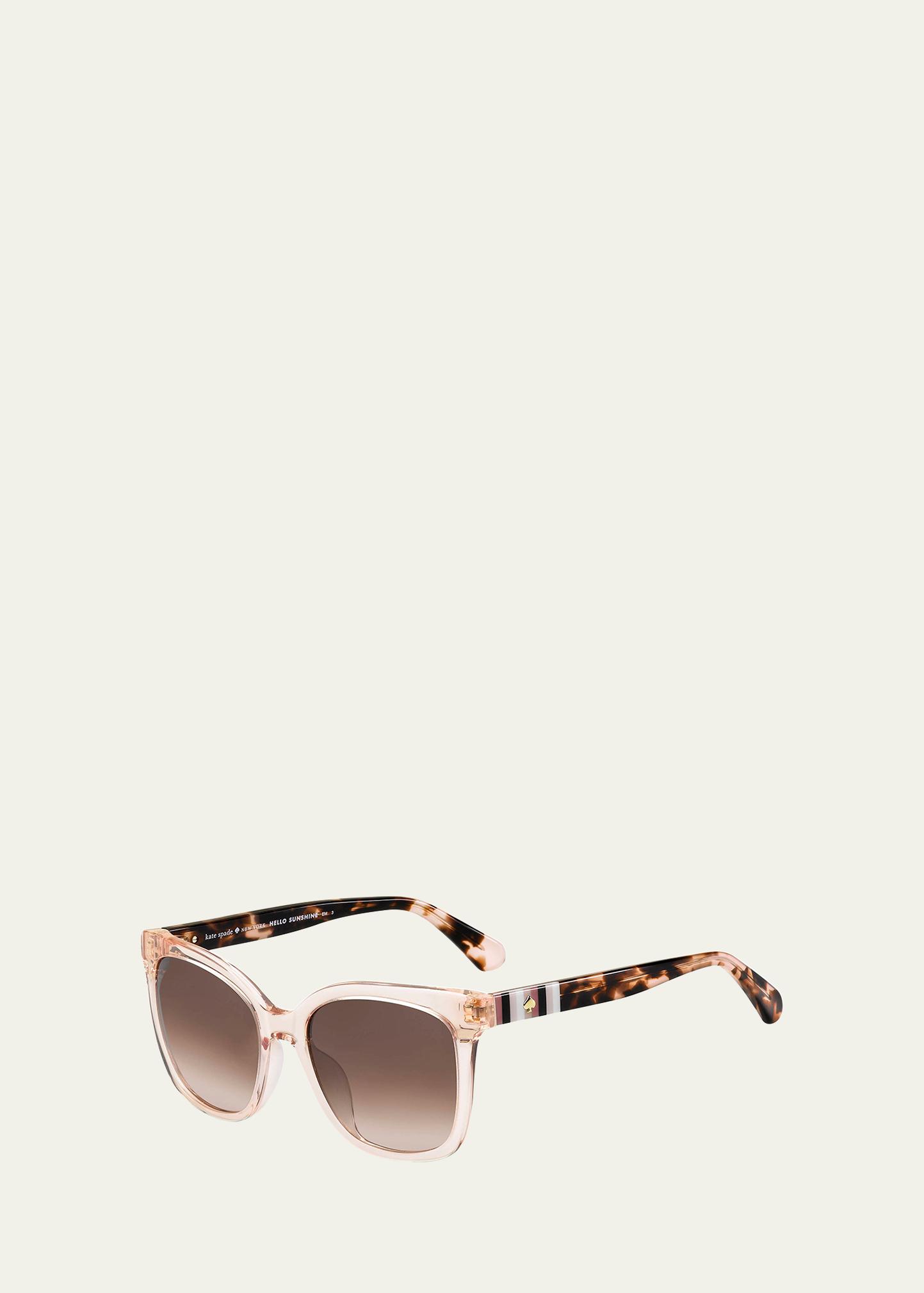 kate spade new york kiyas acetate rectangle sunglasses  display picture 3