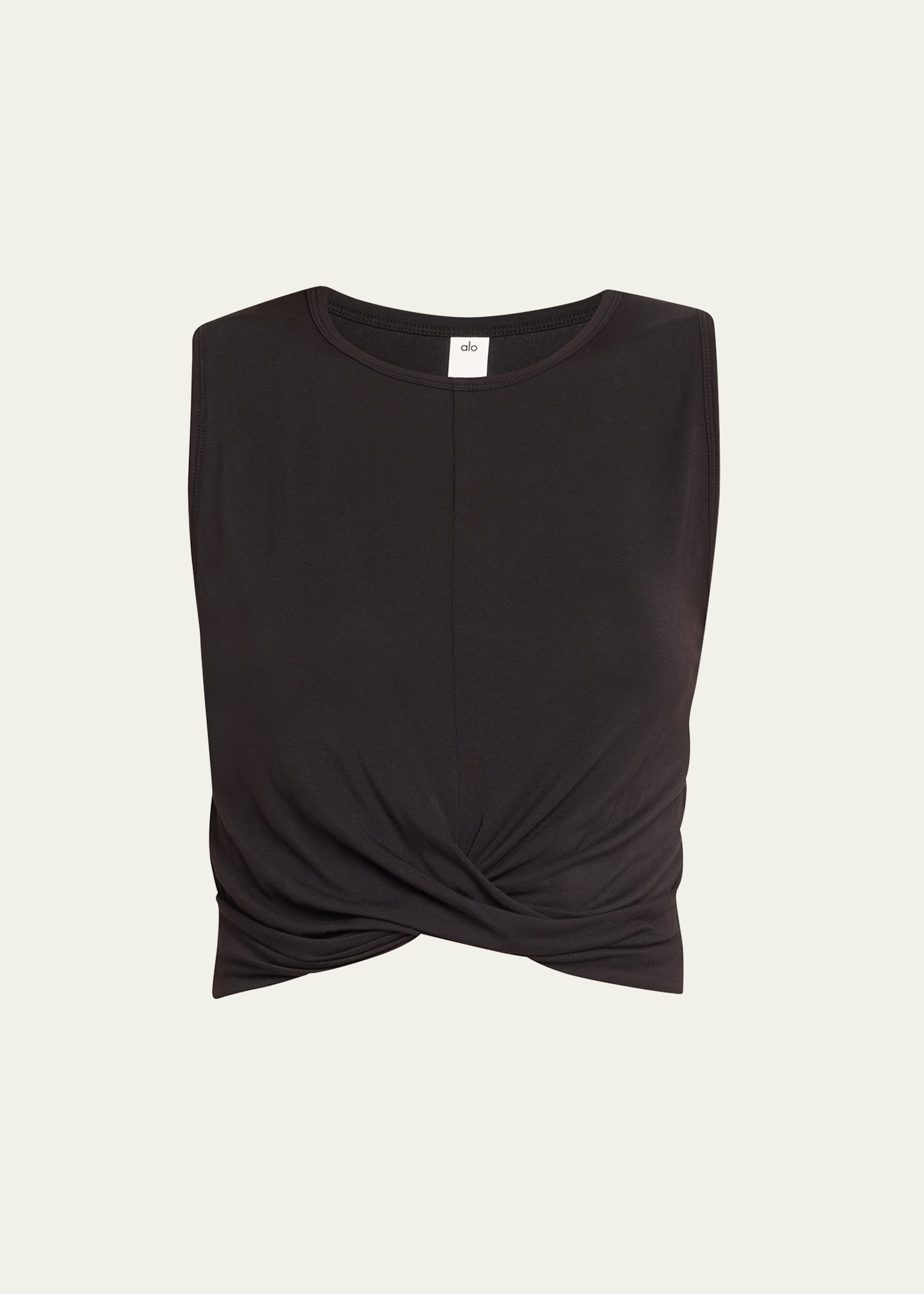 Cover Tank In Black by Alo Yoga at ORCHARD MILE