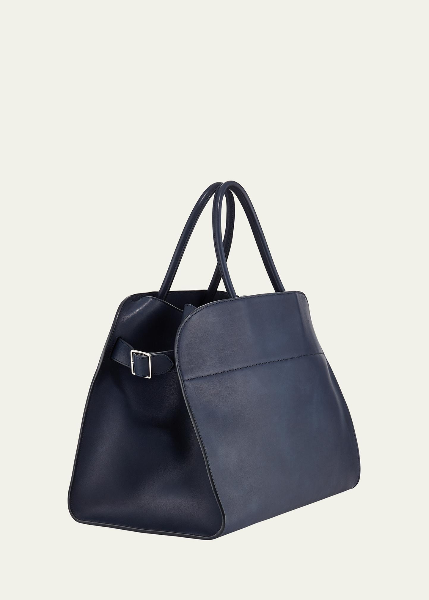 THE ROW Margaux 17 Bag in Saddle Leather - Bergdorf Goodman