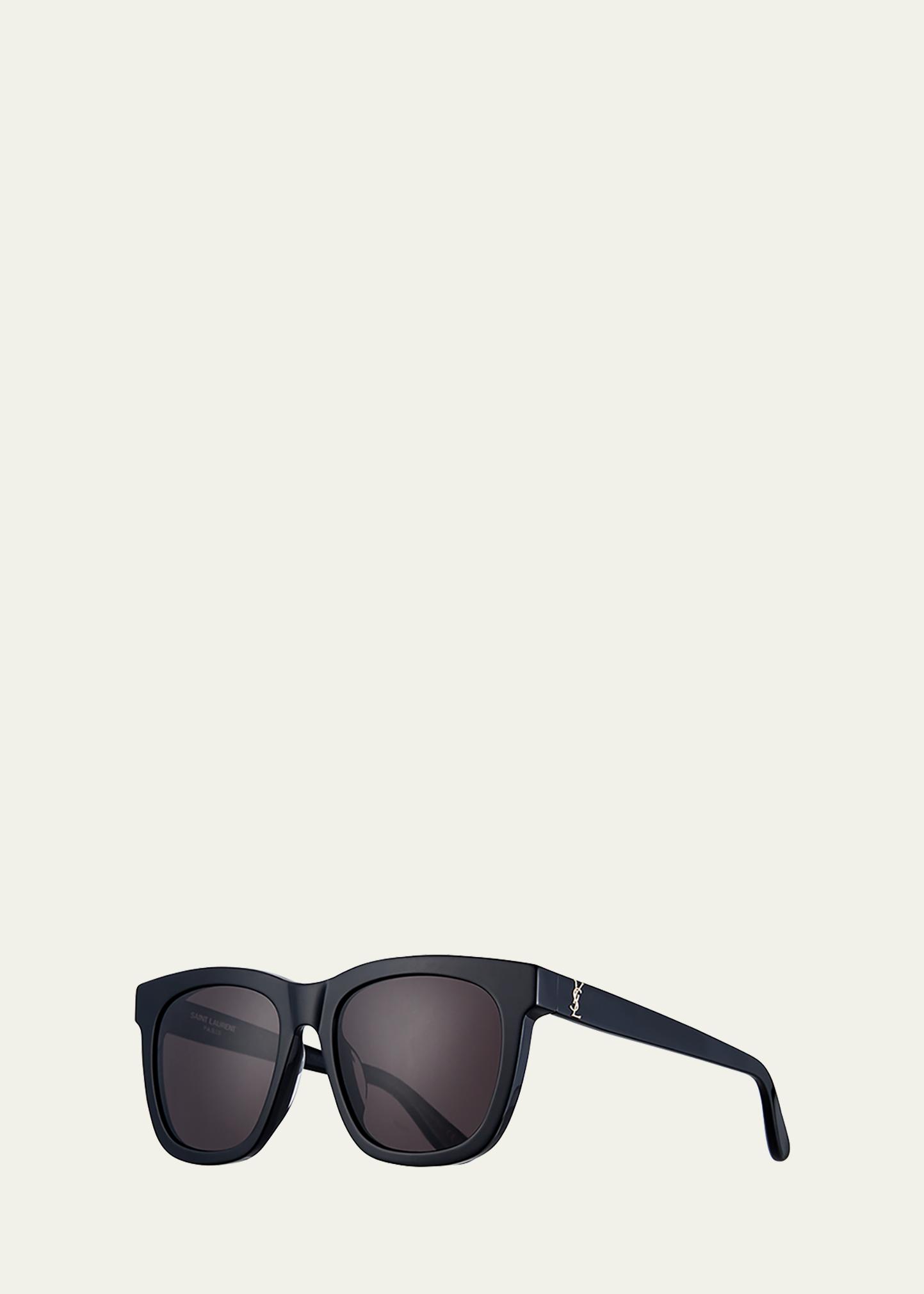 Saint Laurent SL M24K Oversize Square Acetate Sunglasses