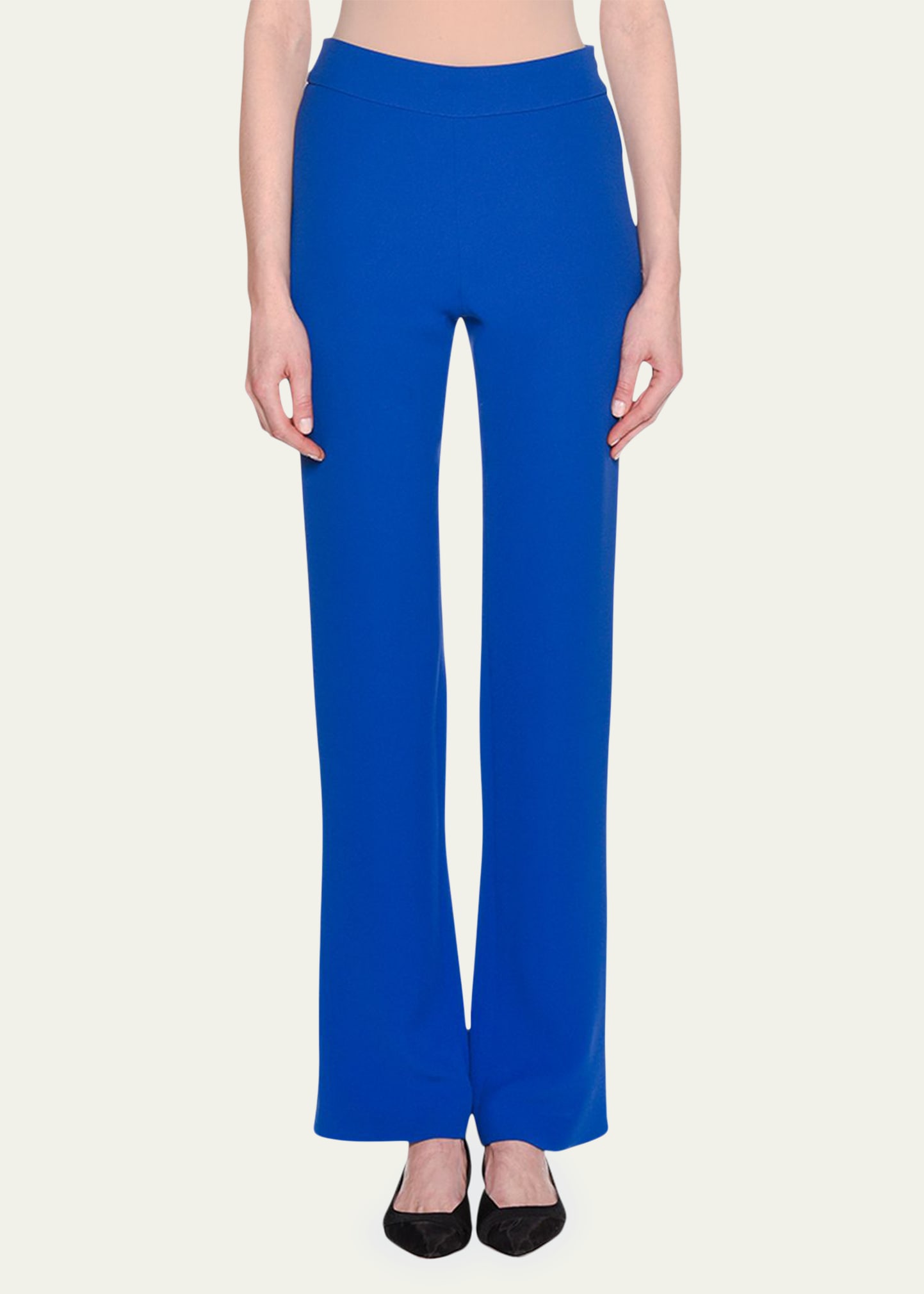 Giorgio Armani Double-Face Boot-Cut Silk Crepe Pants - Bergdorf Goodman