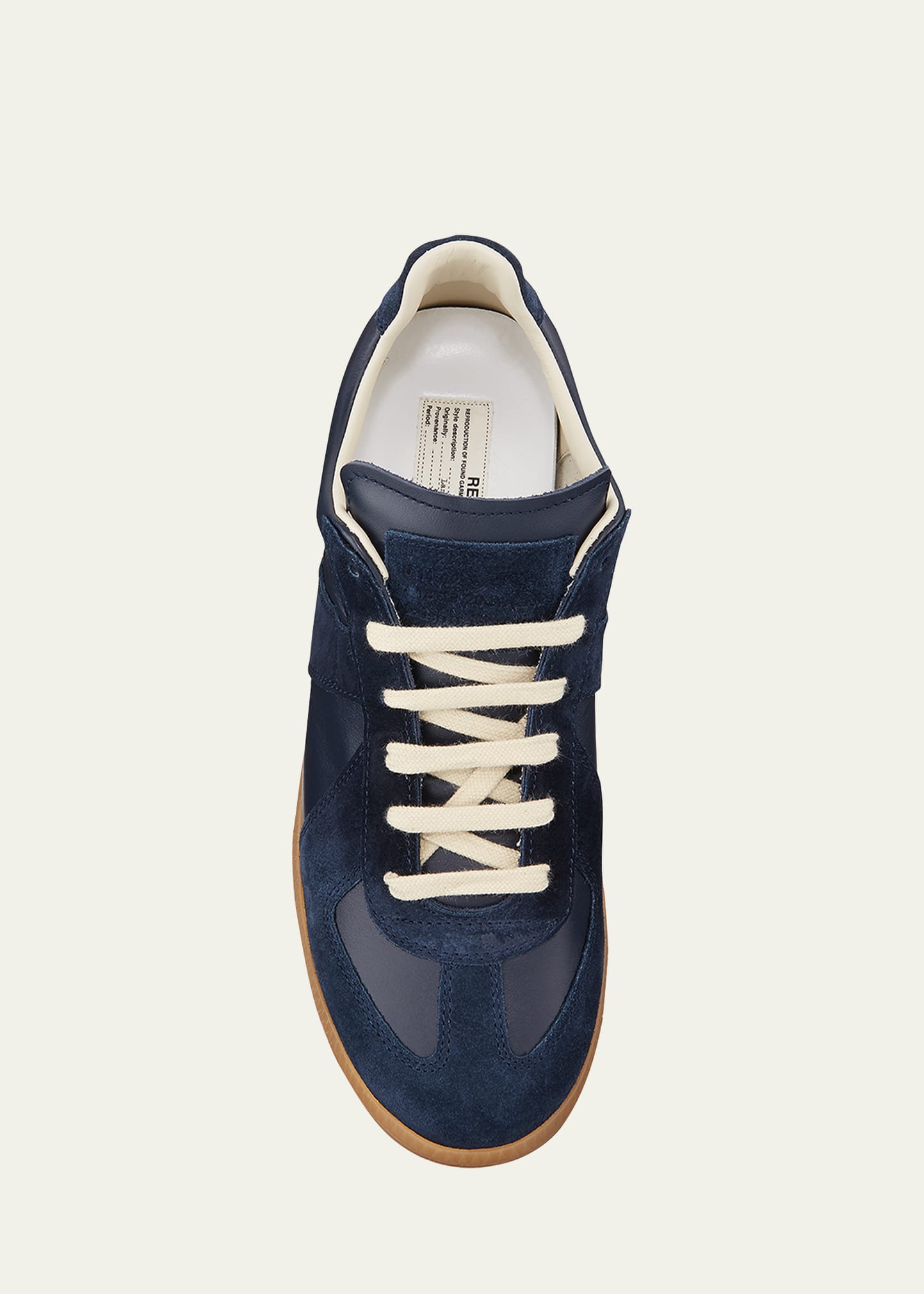 Maison Margiela Men's Replica Leather Low-Top Sneakers - Bergdorf