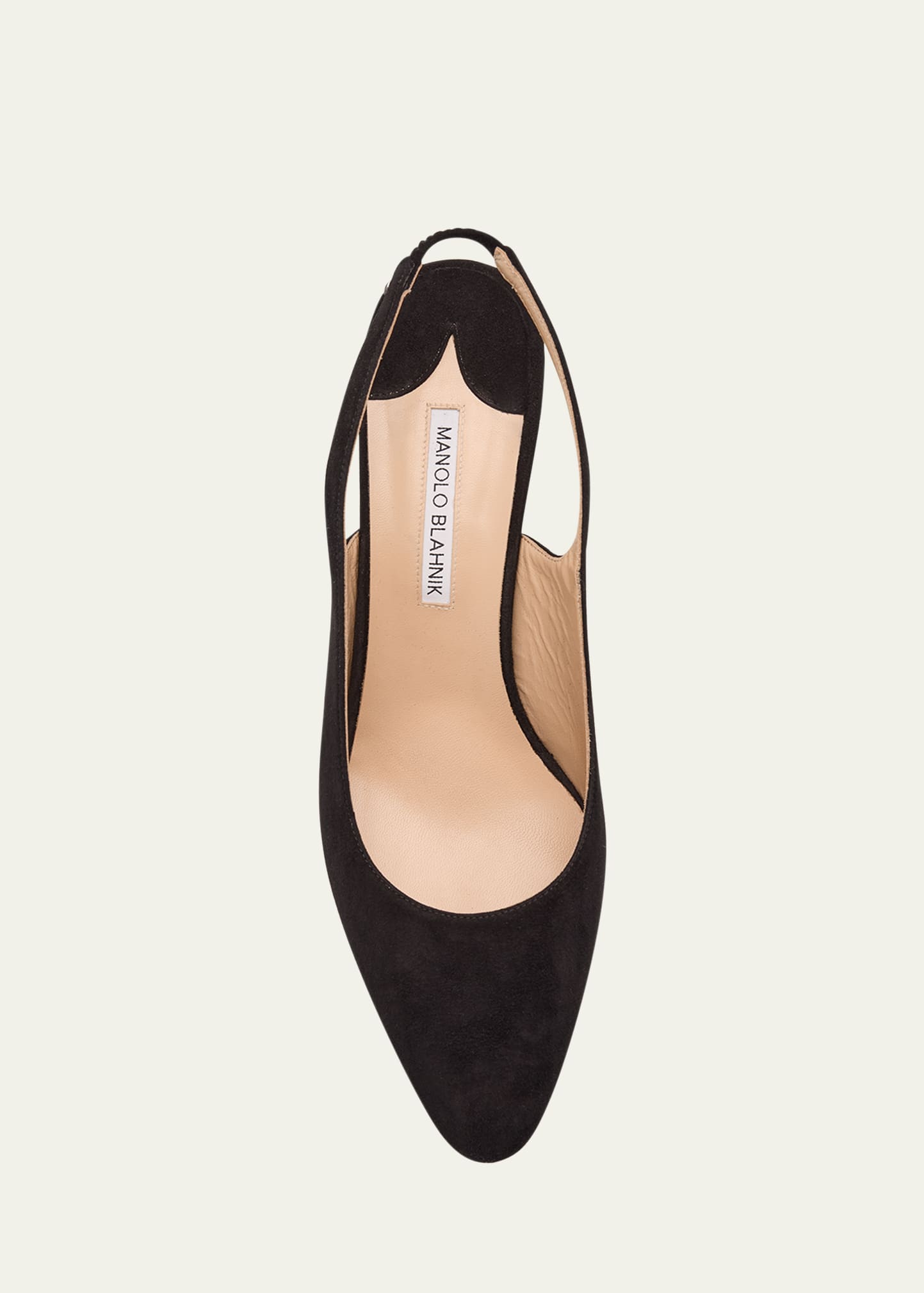 Manolo Blahnik 50mm Allurasa Suede Slingback Pump - Bergdorf