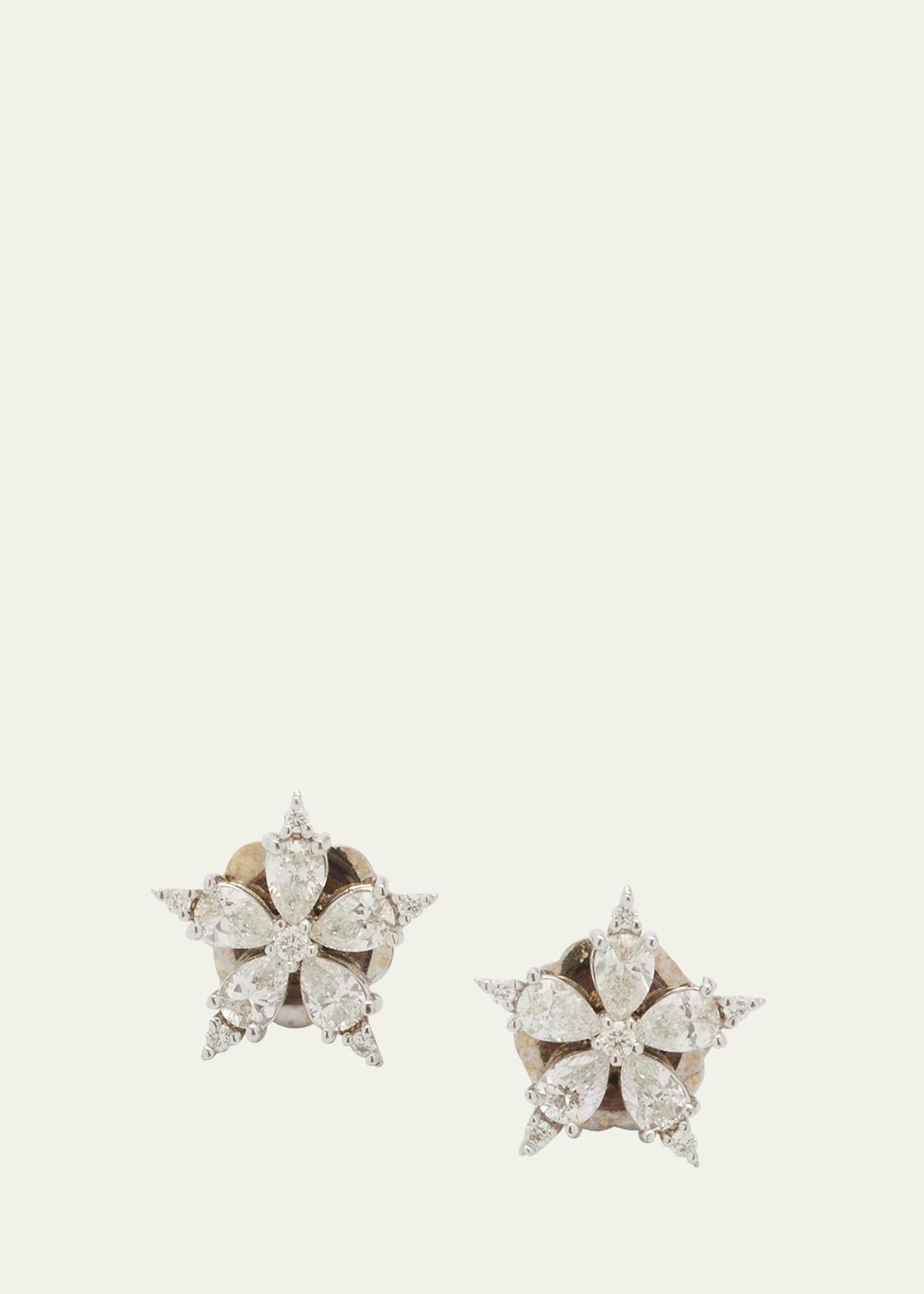 Paul Morelli 18k White Gold Stellanise Diamond Earrings