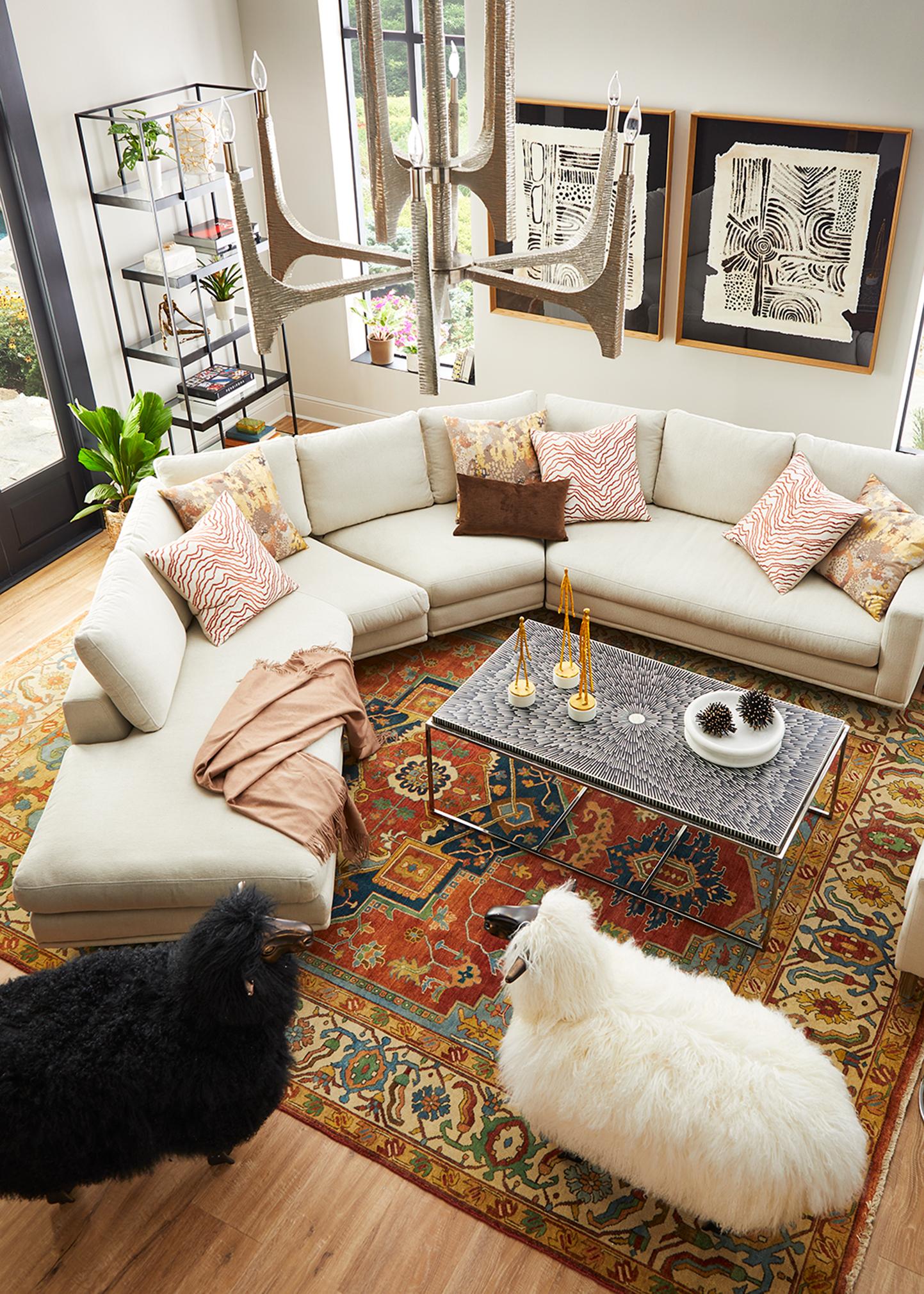 Interlude Home Magali Sheepskin Bench - Bergdorf Goodman