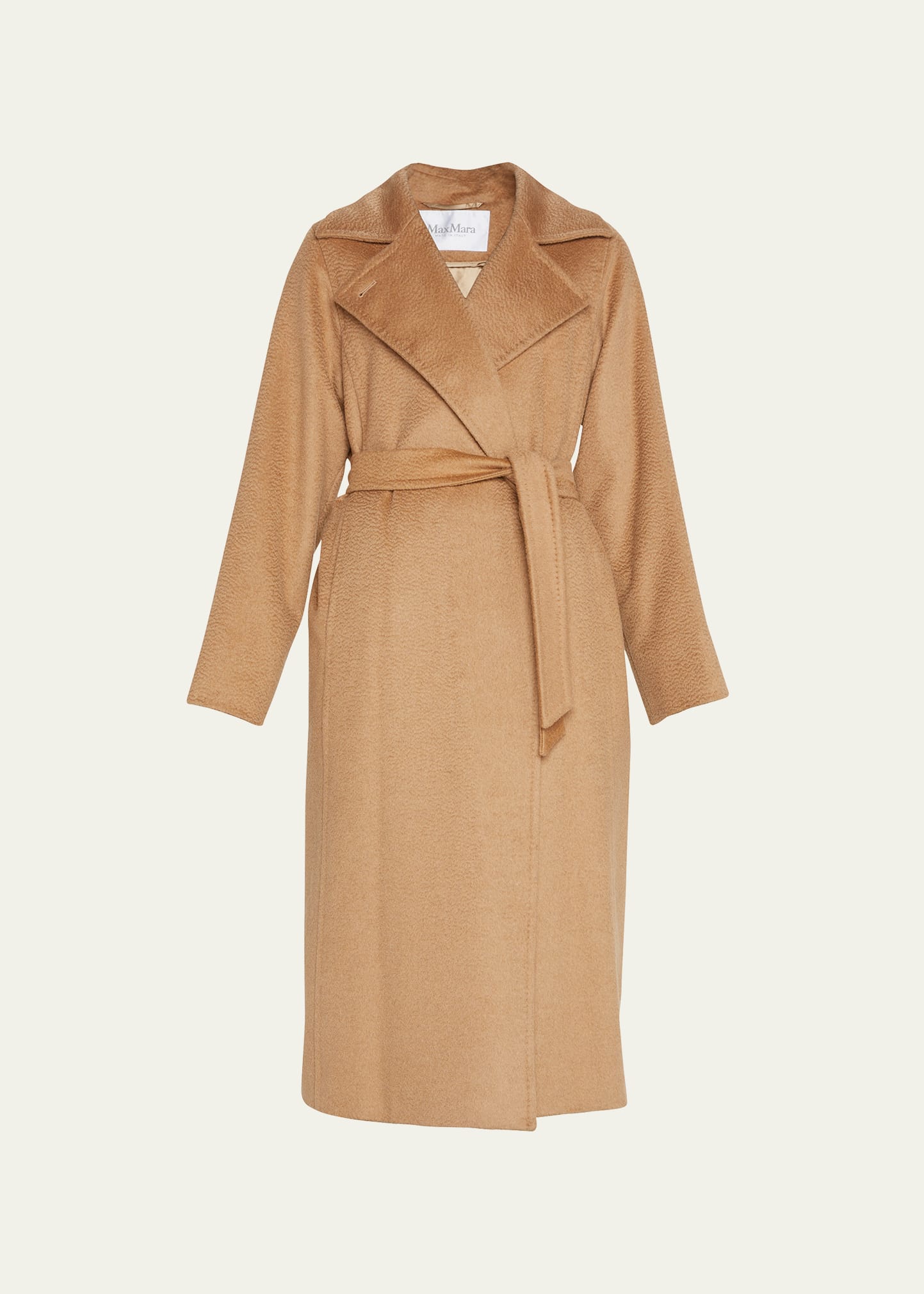 Max Mara Manuela Belted Camel Hair Coat Camel Bergdorf Goodman